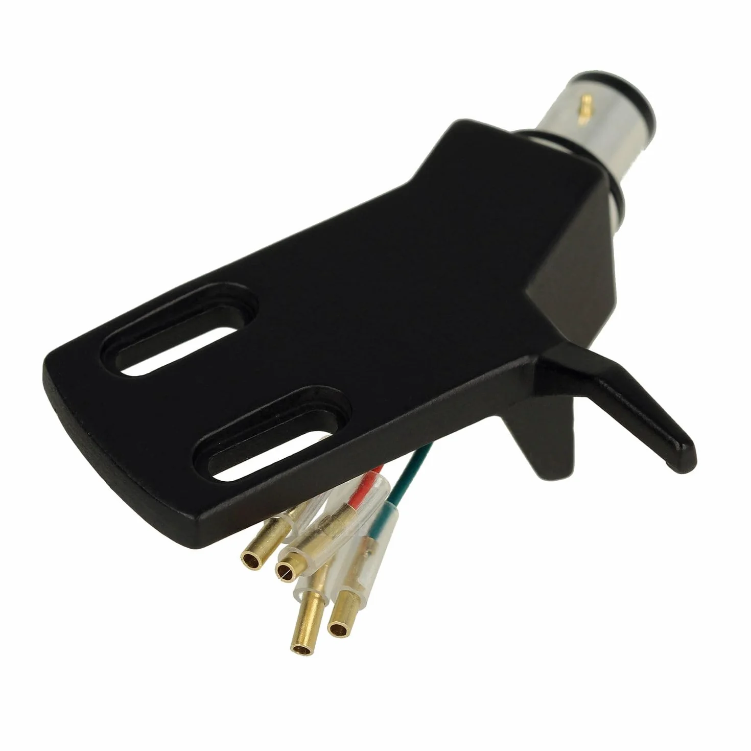 THAKKER CHS-13 - k±towy Headshell z lekkiego aluminium - czarny | z³±cze SME | do prostych ramion gramofonowych | w komplecie z kablem Headshell