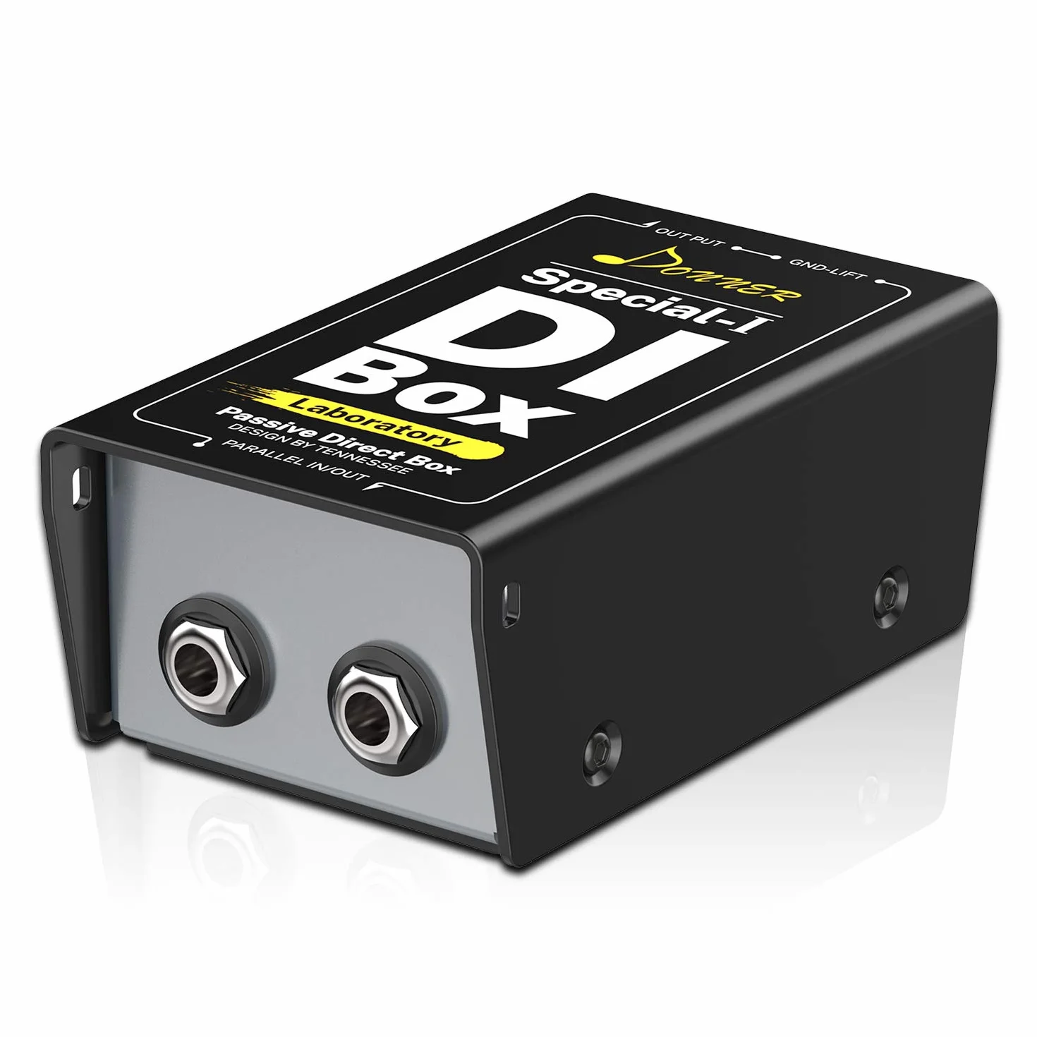 Donner Pasywny DI-Box Special-I Professional High-Performance DI-Box Jednostka Eliminator szumu 1/4" Instrument Direct Box do zrównoważonego i niezrównoważonego XLR