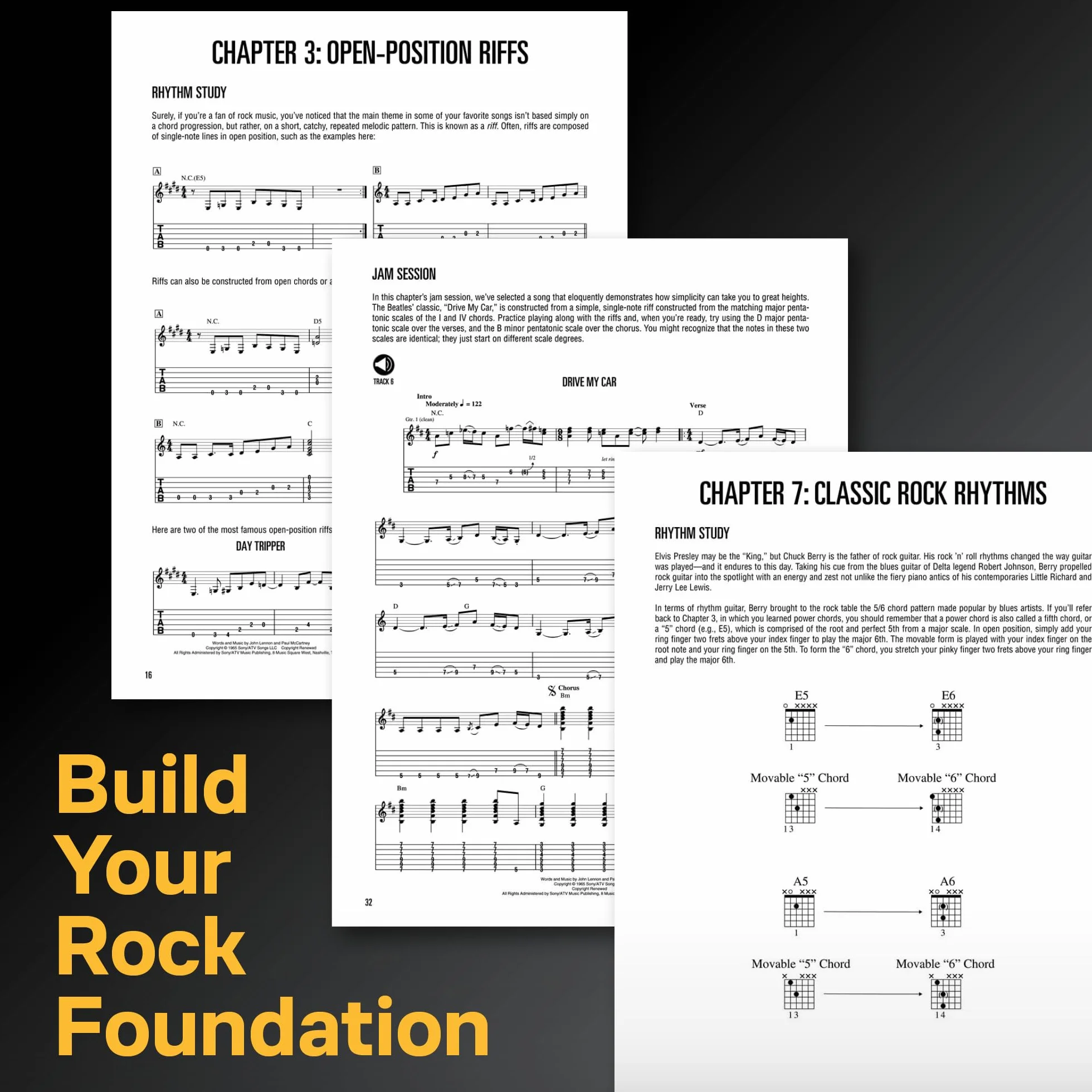 Rock Guitar Method Learn Rhythm and Lead Guitar Step-By-Step Lessons with 70 Rock Songs, Riffs, Chords, and Techniques Includes Online Audio for Play-Along and Practice: Book/Online Audio