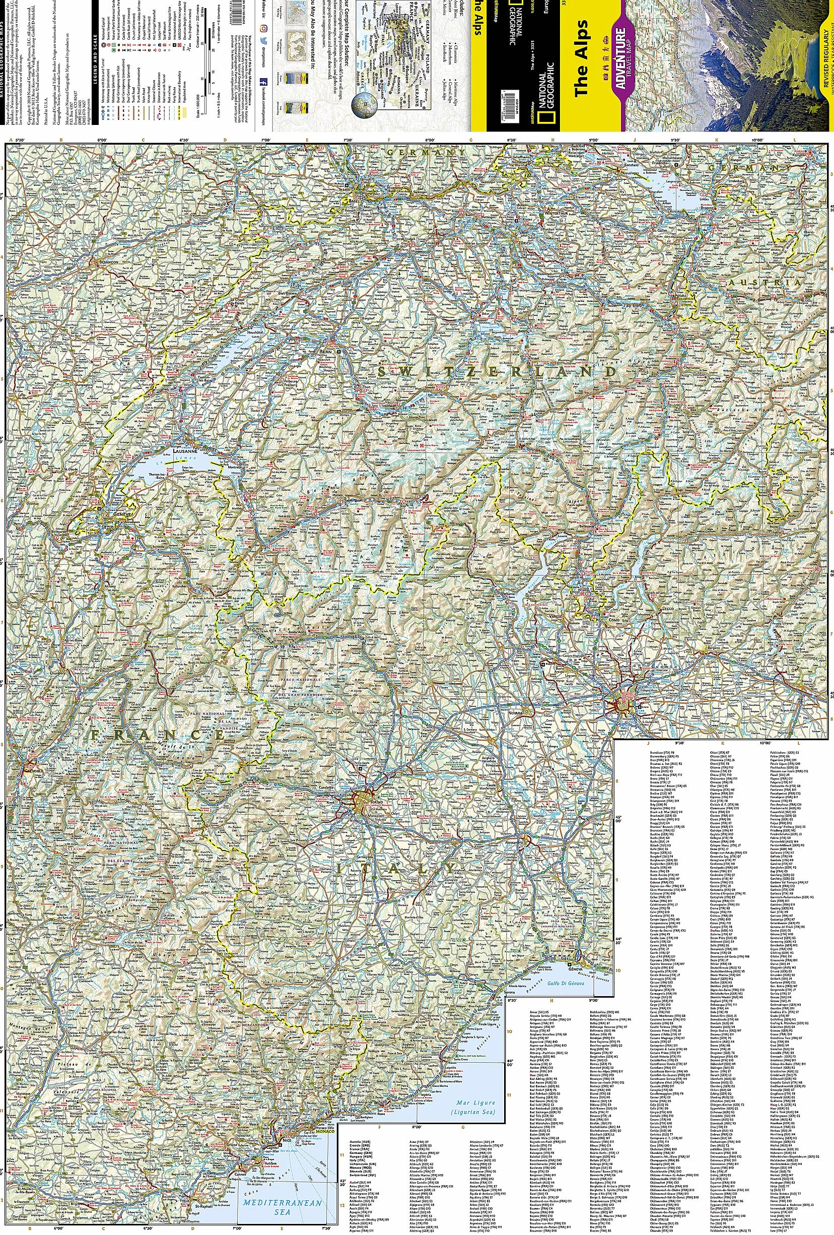 ALPS 1/600.000: Adventure Maps: 3321