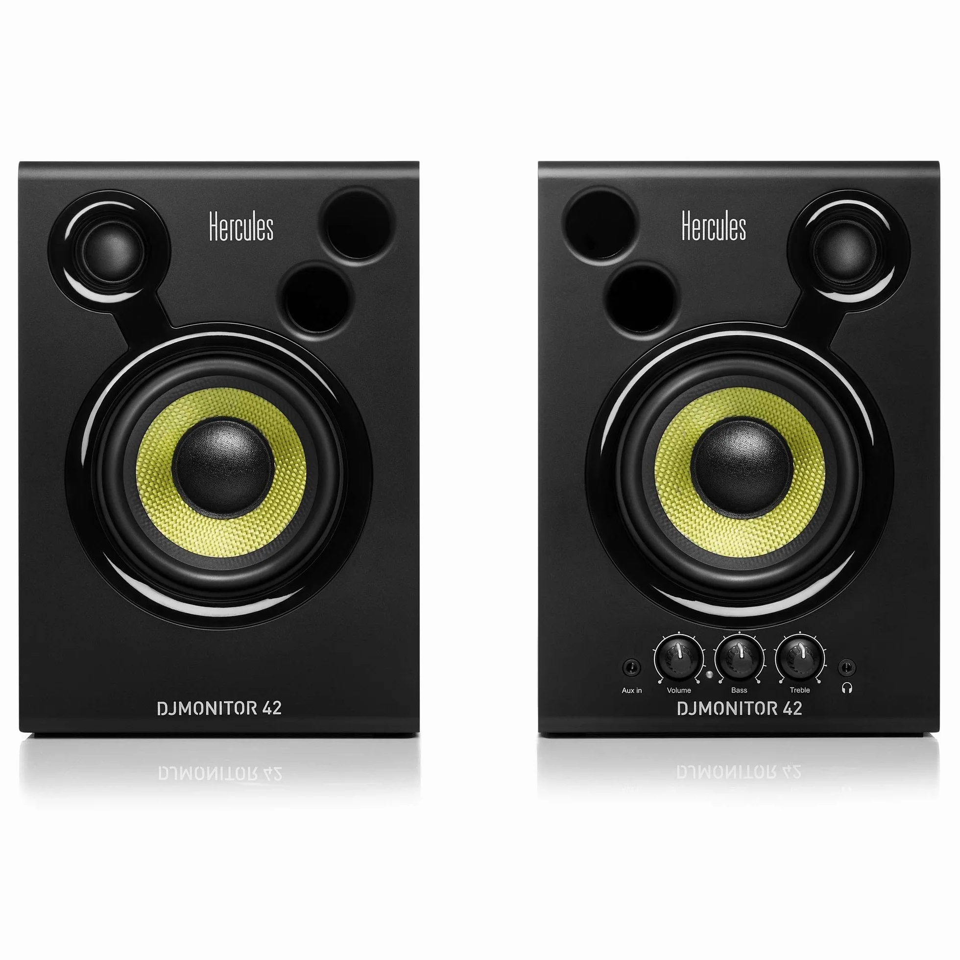Hercules DJMonitor 42 – Aktywne głośniki DJ 80 W 4-calowy woofer Bass-Reflex