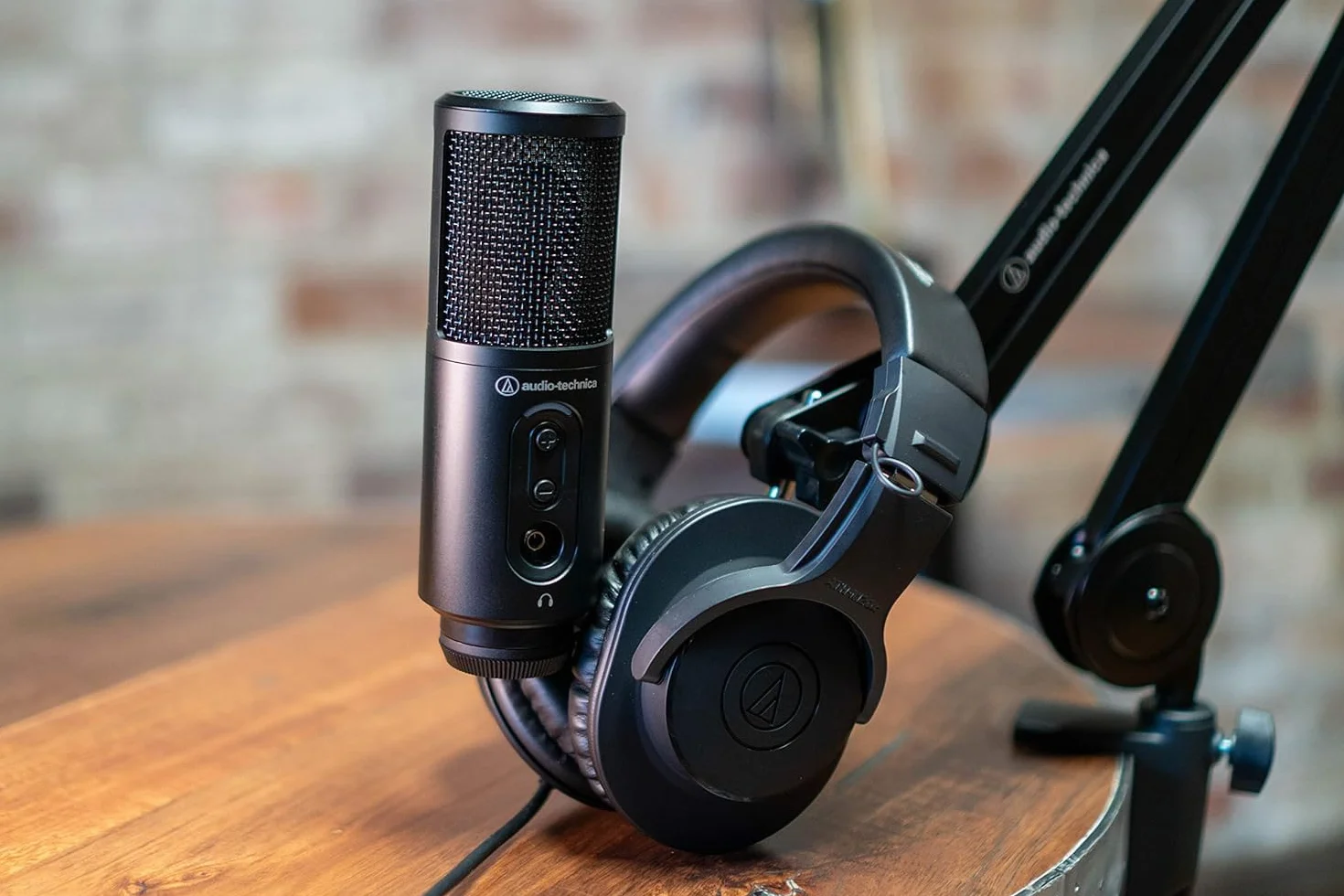 Audio-Technica Ath-M20X+Atr2500X Słuchawki i Mikrofon, Czarny