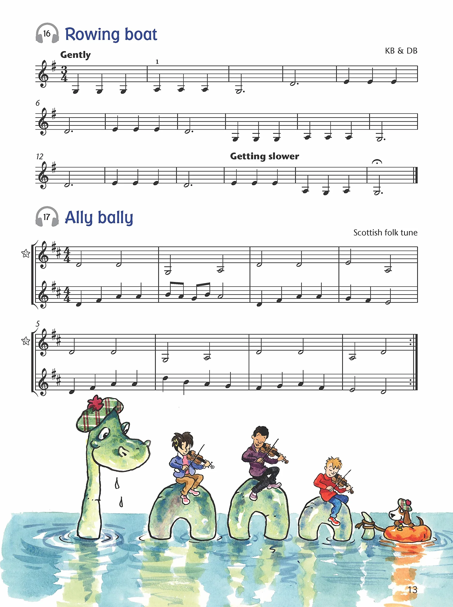 Fiddle time joggers (third edition) a first book of very easy pieces for violin + audio online