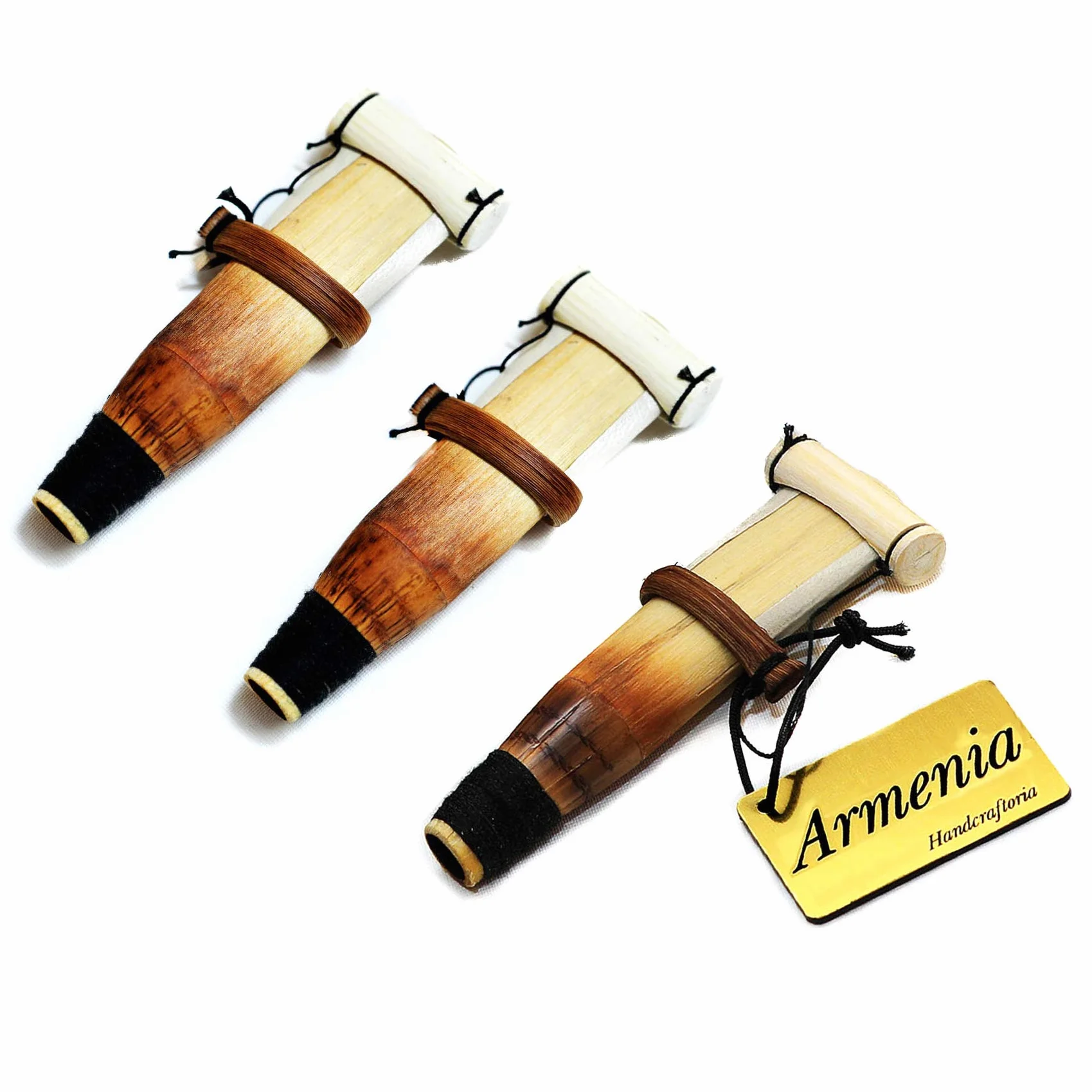 Zestaw 3 półprofesjonalnych trzciny ARMENIAN DUDUK - ręcznie wykonany instrument dęty Ramish Oboe Balaban - Mey Ney