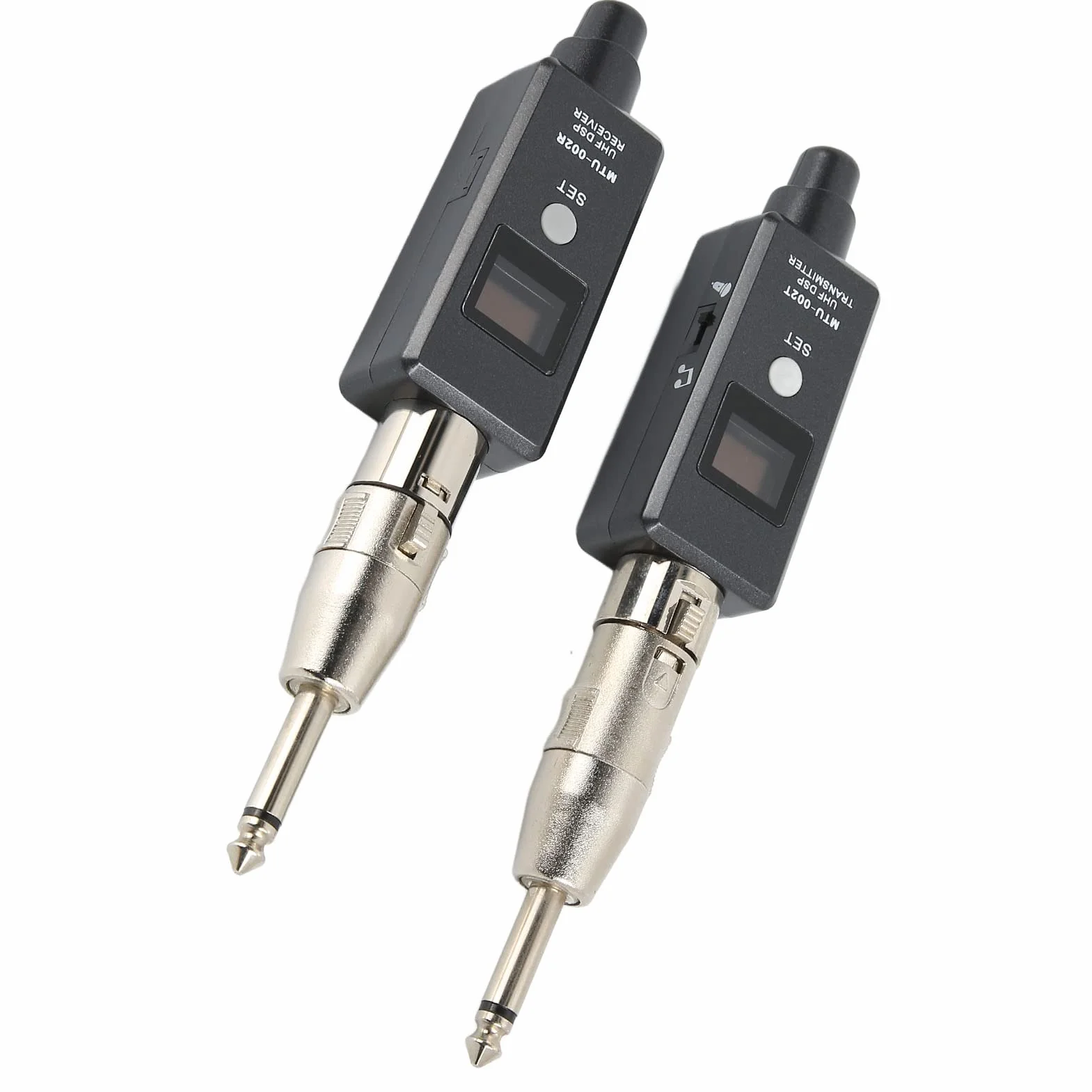 Bezprzewodowy System Mikrofonowy, Bezprzewodowy Nadajnik i Odbiornik XLR, Czysty Dźwięk, Adapter Mikrofonu Bezprzewodowego, Wbudowany Akumulator, do Mikrofonu Dynamicznego