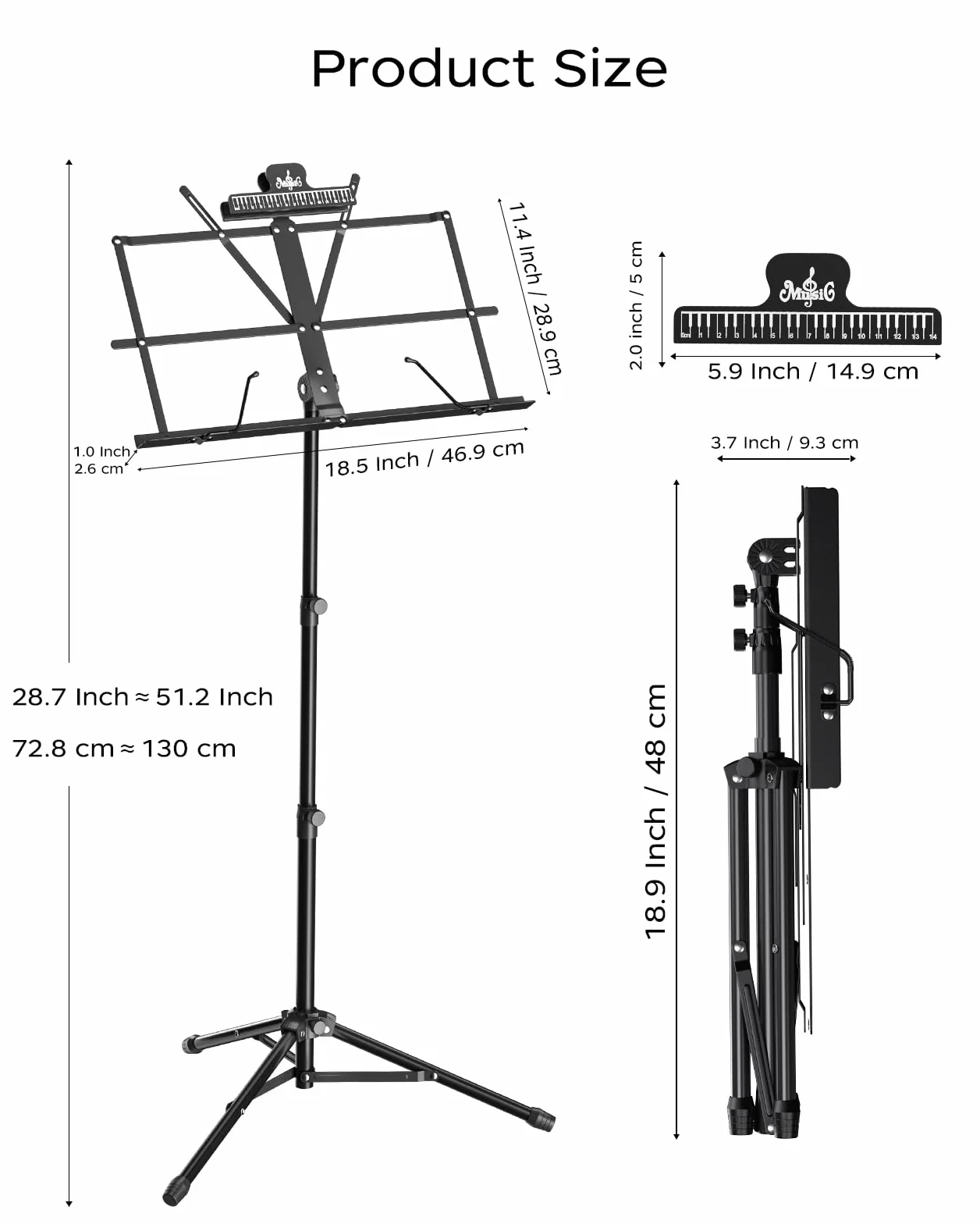 K KASONIC Solidne-Lekkie Pulpity Muzyczne, 2 w 1 Przenośny Pulpit na Nuty z Torbą do Przenoszenia na Występy, Pulpity na Nuty Statywy do Potrzeb Muzycznych, Czarny