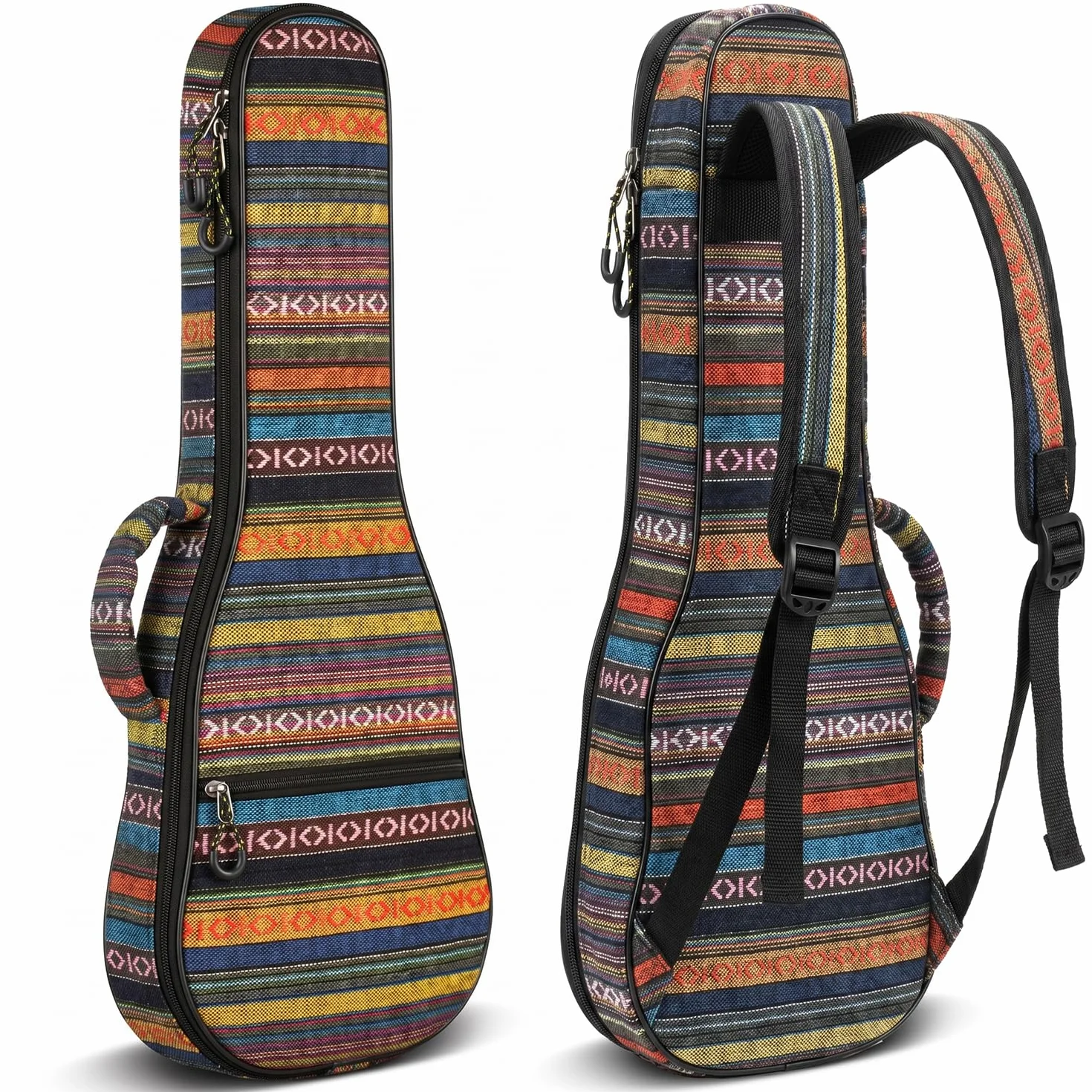 CAHAYA Torba na ukulele 23 cale Gigbag pokrowiec na ukulele bawełna nylon 9 mm wyściełana torba na ukulele CY0131-2
