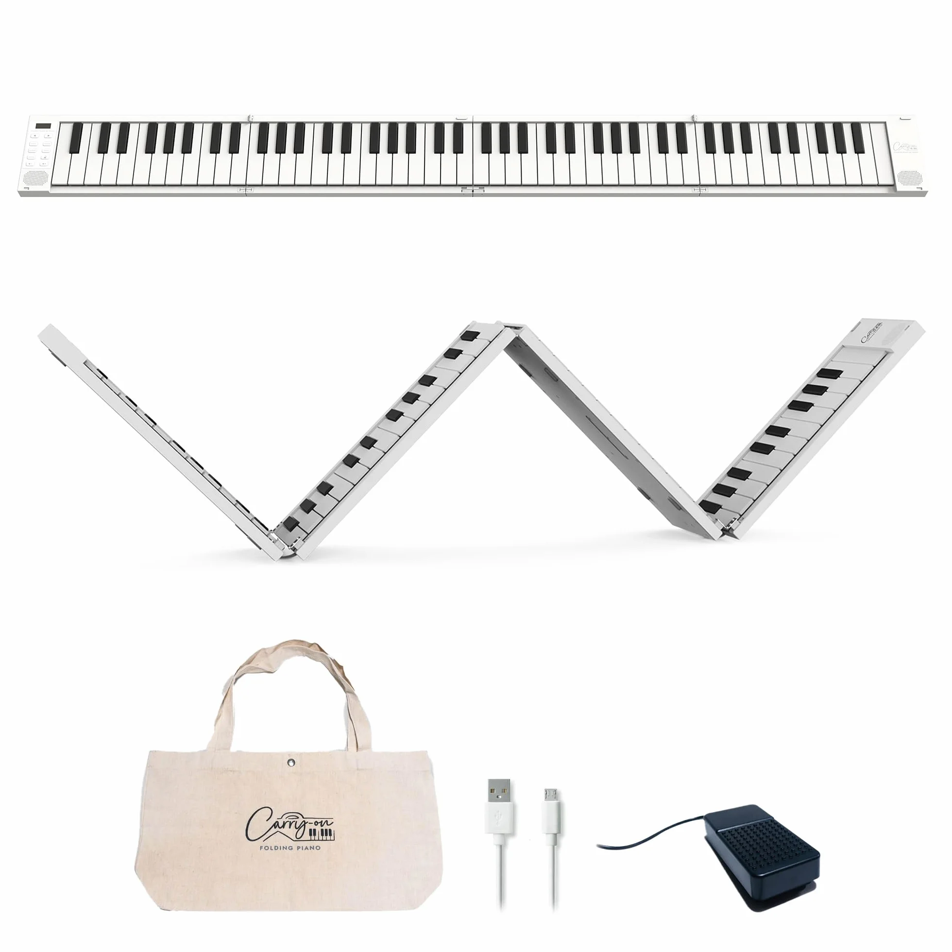 Blackstar Carry-On Keyboard, Czarny/Biały, 88 klawiszy