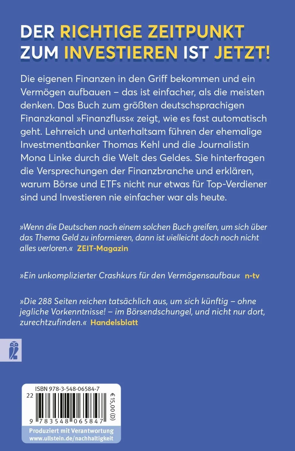 Das einzige Buch, das Du über Finanzen lesen solltest: Der entspannte Weg zum Vermögen - Von den Machern des YouTube-Erfolgs »Finanzfluss« | Ratgeber für Geldanlage an der Börse mit ETF & Aktien