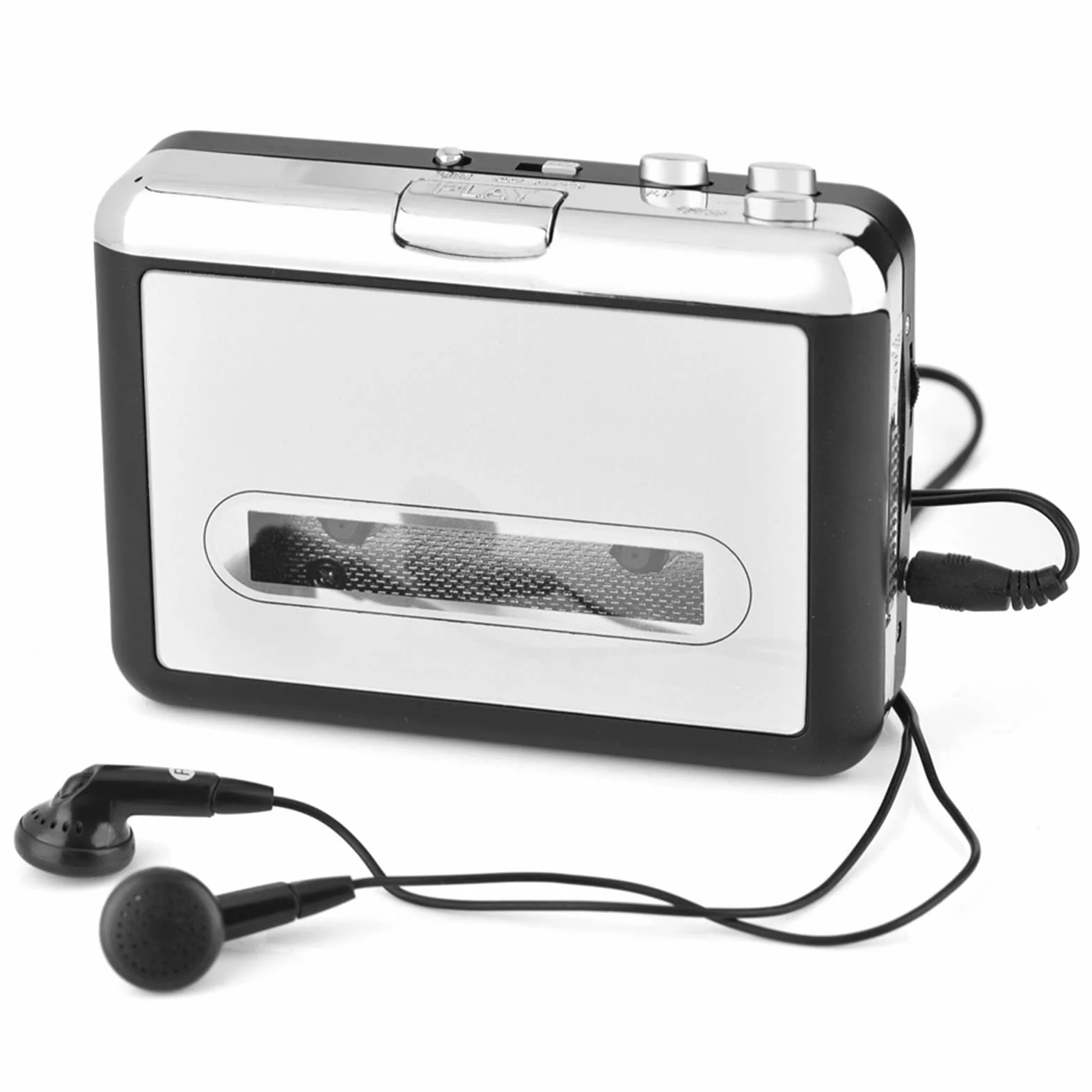 Konwerter Kasetowy USB na MP3 CD, Odtwarzacz Muzykidla Odtwarzacza Pod/MP3, Plug and Play, Przenośna Konstrukcja ze Słuchawkami