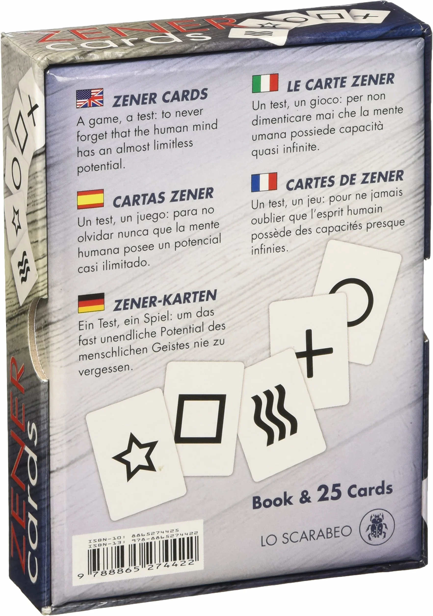 Zener cards. Ediz. multilingue. Con Carte
