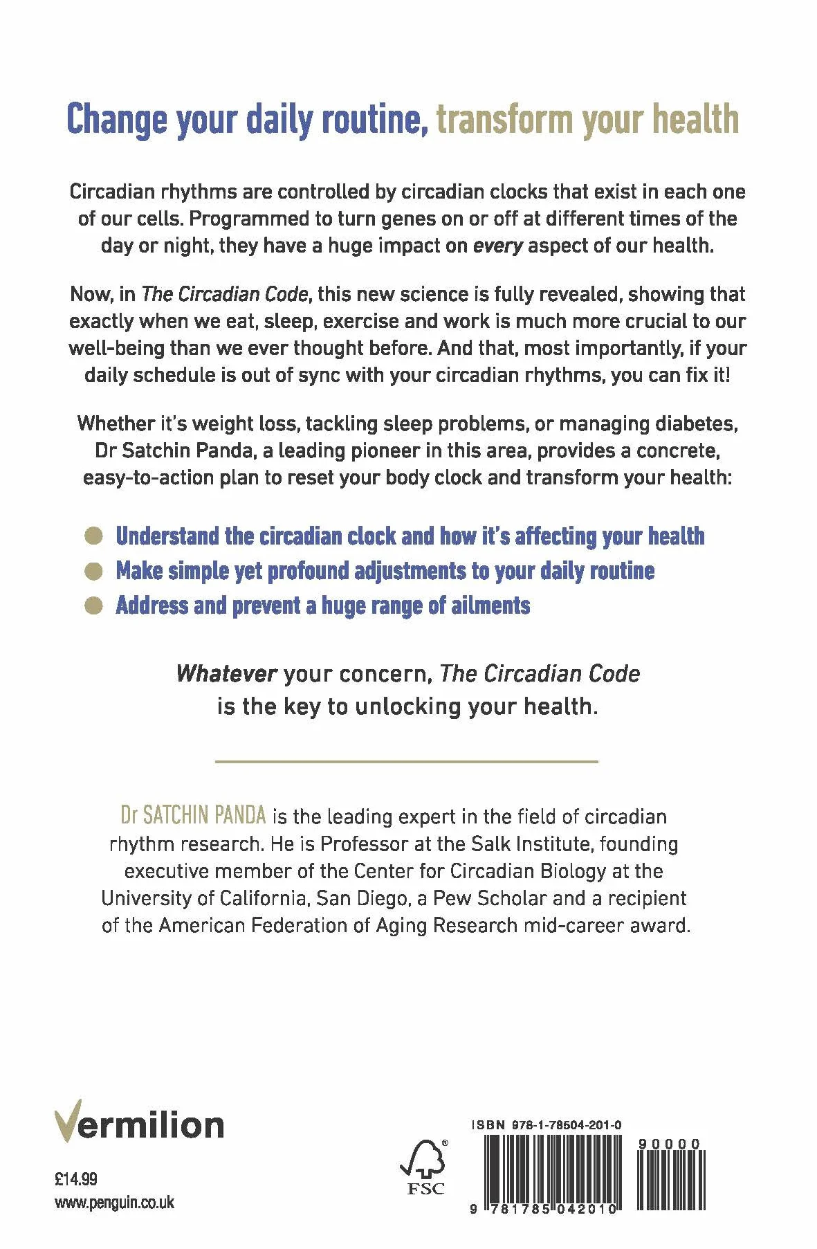 The Circadian Code: Lose weight, supercharge your energy and sleep well every night