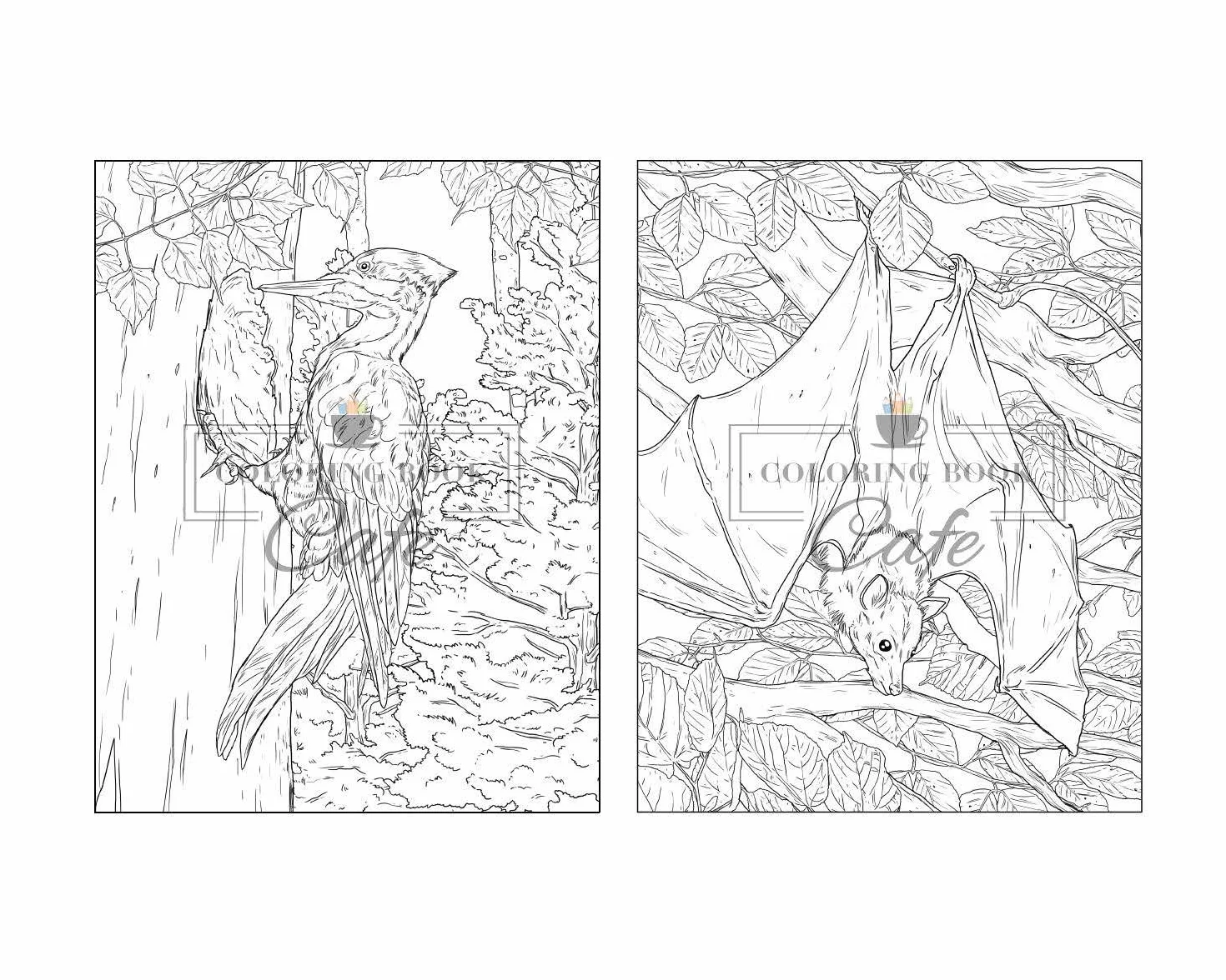 100 Wildlife Scenes: An Adult Coloring Book Featuring 100 Most Beautiful Wildlife Scenes with Animals, Birds and Flowers from Oceans, Jungles, Forests and Savannas