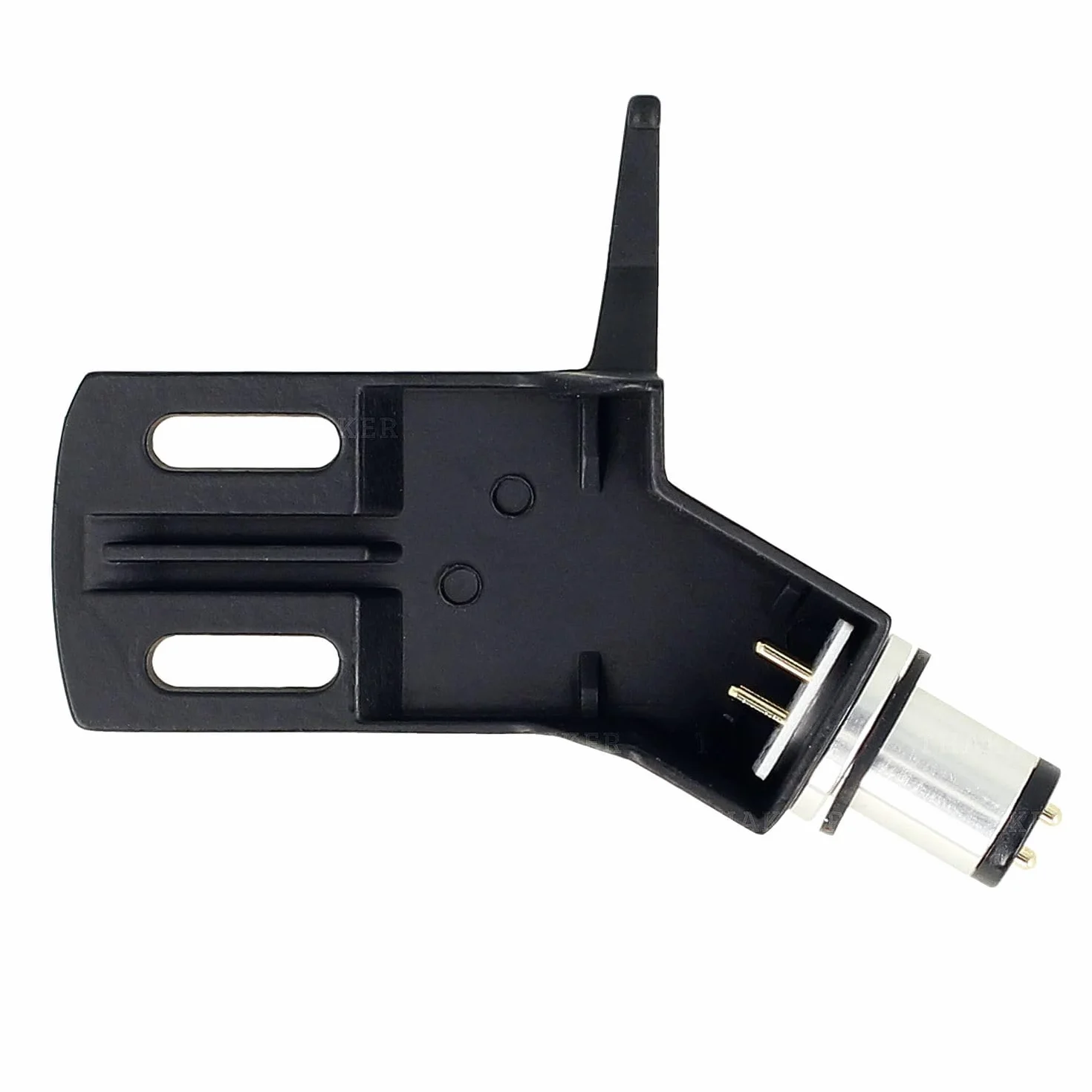 THAKKER CHS-13 - k±towy Headshell z lekkiego aluminium - czarny | z³±cze SME | do prostych ramion gramofonowych | w komplecie z kablem Headshell