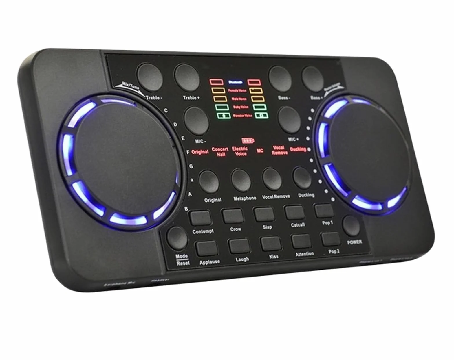 Kontroler DJ-ski Mini Audio * mikser audio karta dźwiękowa przenośna płyta DJ 16 efekty cyfrowe konsola redukcji szumów nagrywanie USB do śpiewania