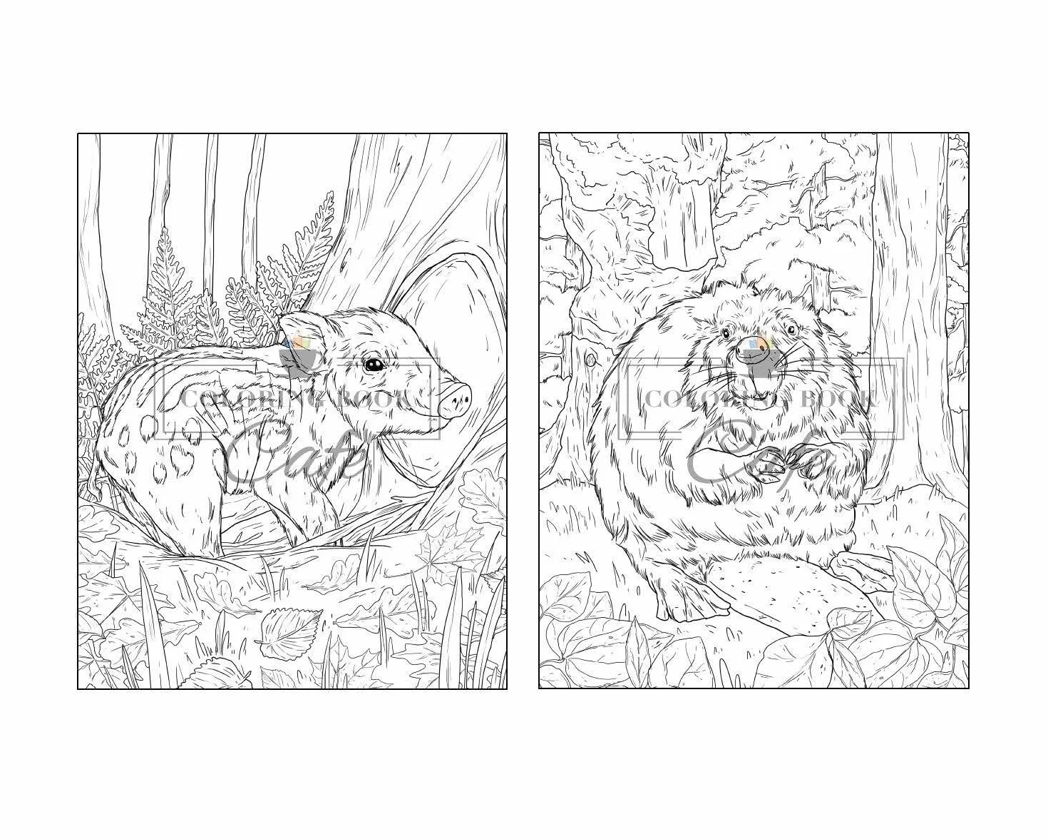 100 Wildlife Scenes: An Adult Coloring Book Featuring 100 Most Beautiful Wildlife Scenes with Animals, Birds and Flowers from Oceans, Jungles, Forests and Savannas