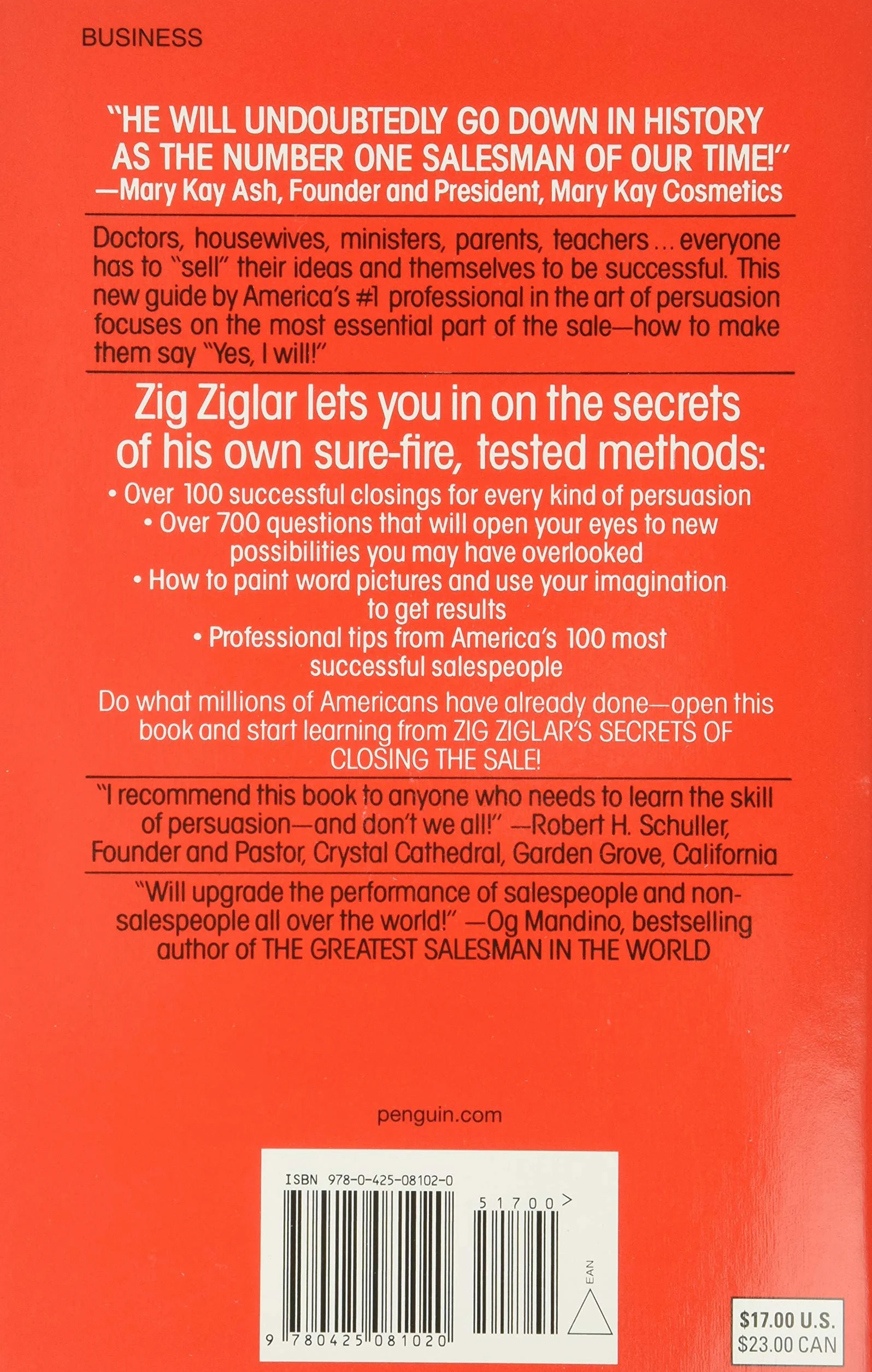 Zig Ziglar's Secrets of Closing the Sale: For Anyone Who Must Get Others to Say Yes!