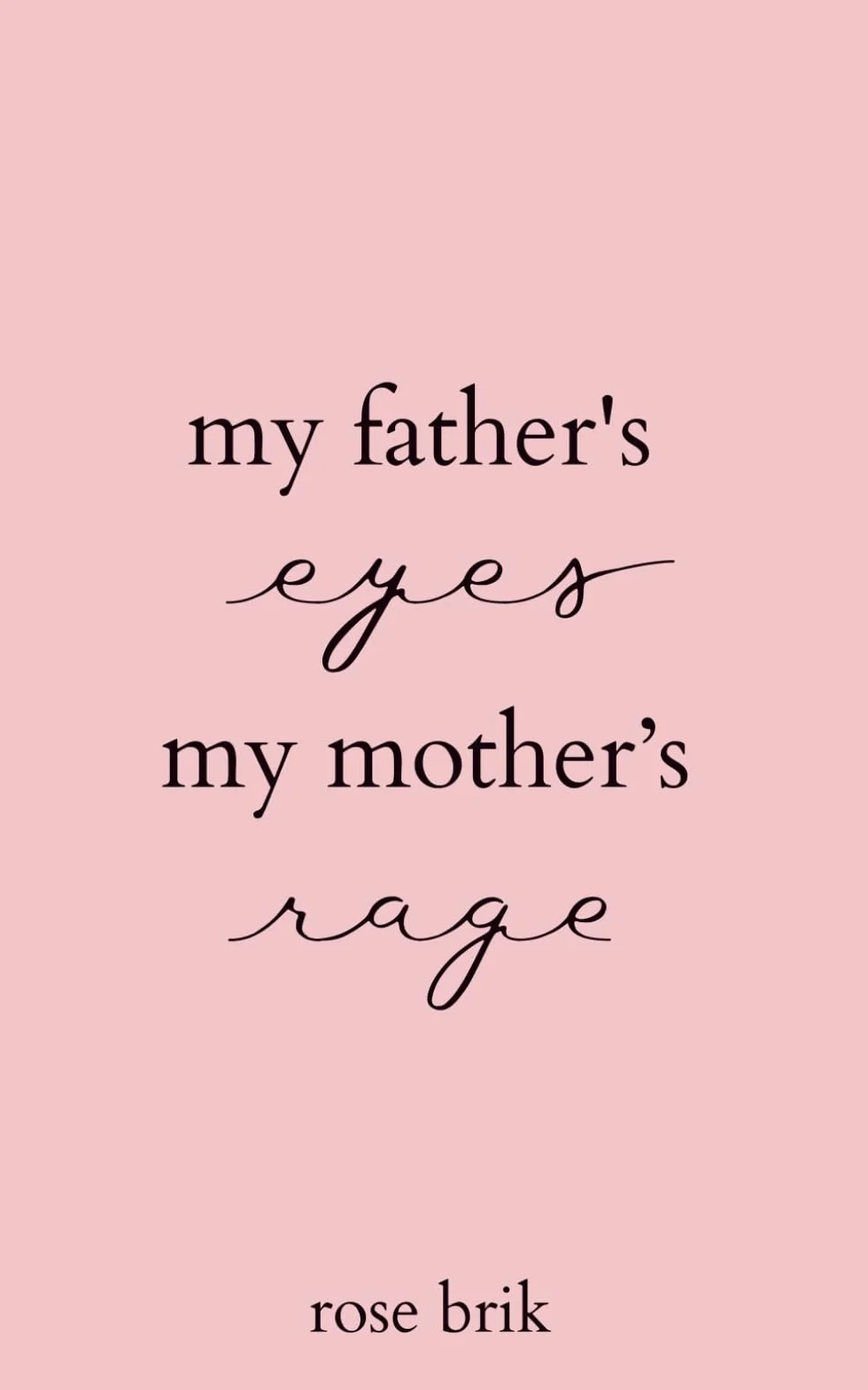My father's eyes, my mother's rage: Brak