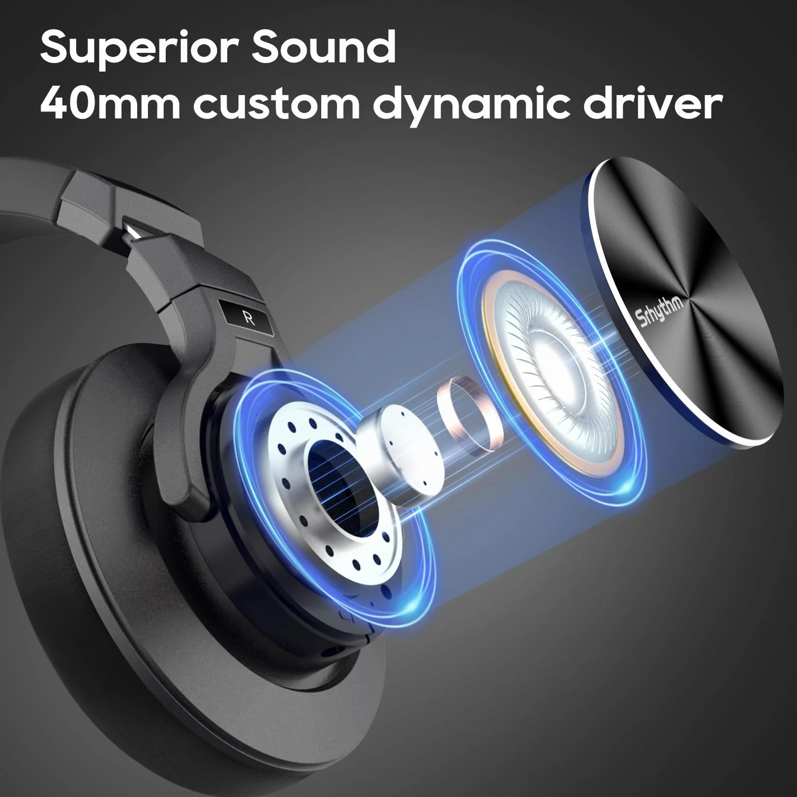 Srhythm HD75 przewodowe słuchawki nauszne DJ do studia/imprezy/gitary