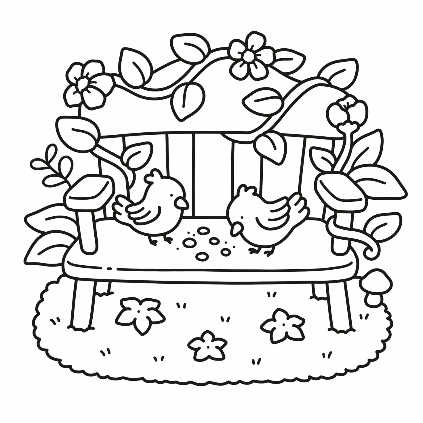 Garden Corners: Bold and Easy Colouring Book for All Ages: Cosy Colouring Pages Packed with Natural Beauty [Sunday Times Bestselling Author]