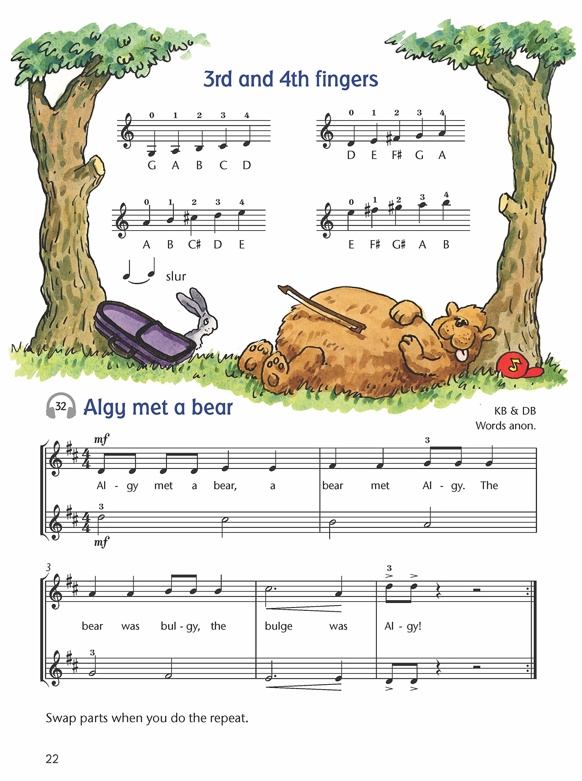 Fiddle time joggers (third edition) a first book of very easy pieces for violin + audio online