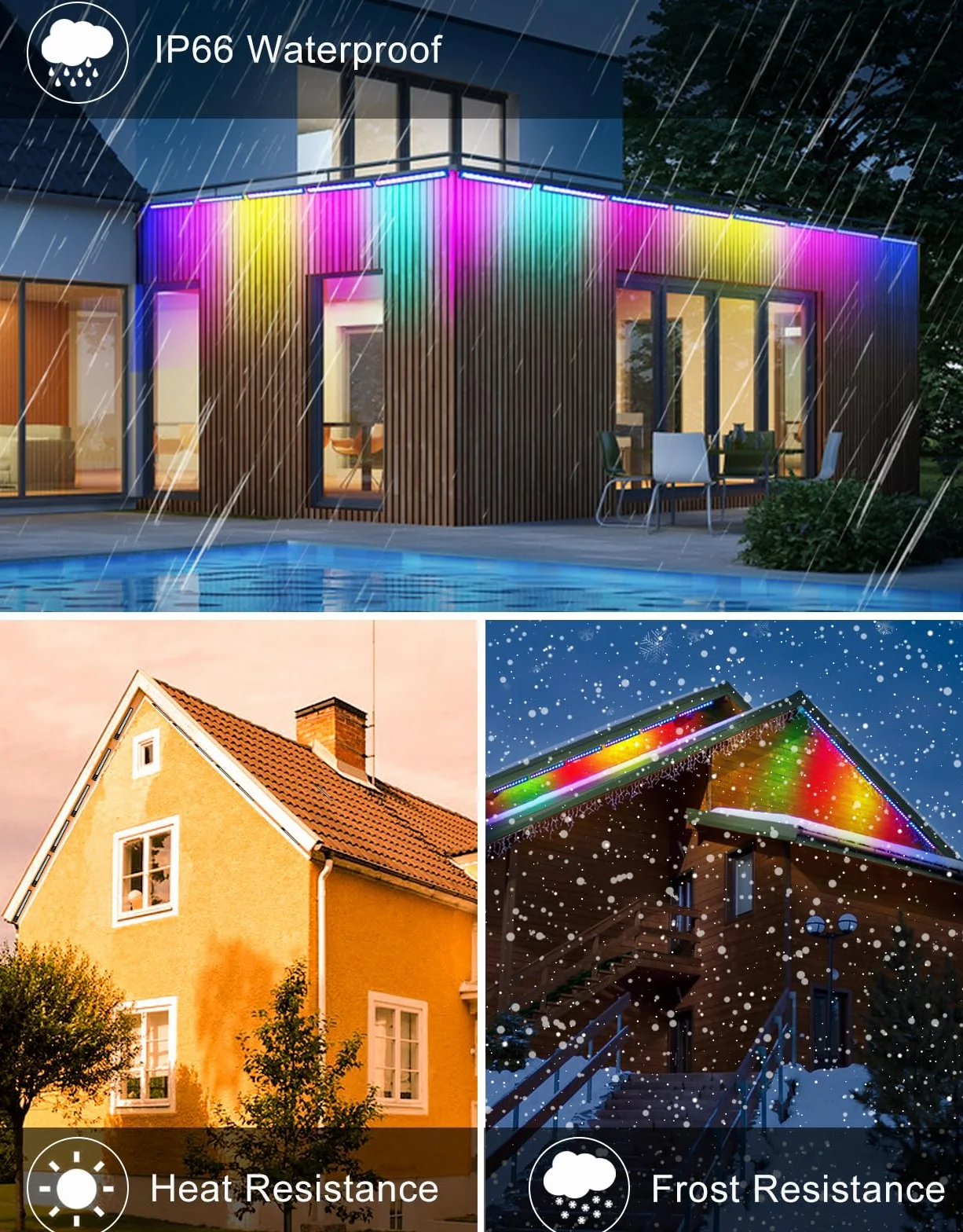 Reflektor LED RGB 2 sztuki CLY 25 W IP66 wodoszczelny z pilotem zdalnego sterowania ściemnianie 6 poziomów jasności timer