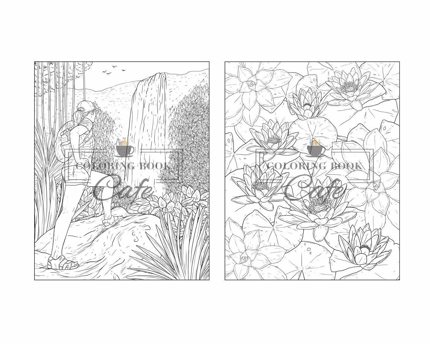 100 Wildlife Scenes: An Adult Coloring Book Featuring 100 Most Beautiful Wildlife Scenes with Animals, Birds and Flowers from Oceans, Jungles, Forests and Savannas