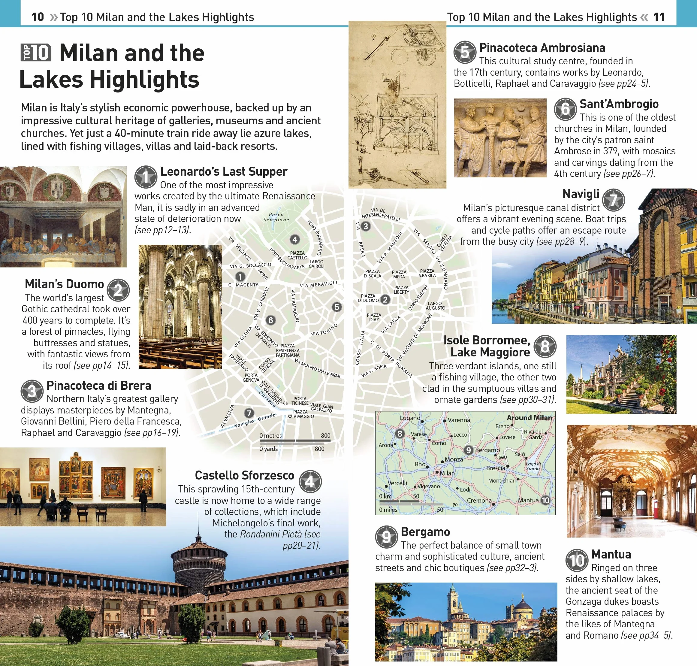 DK Eyewitness Top 10 Milan and the Lakes (Pocket Travel Guide)