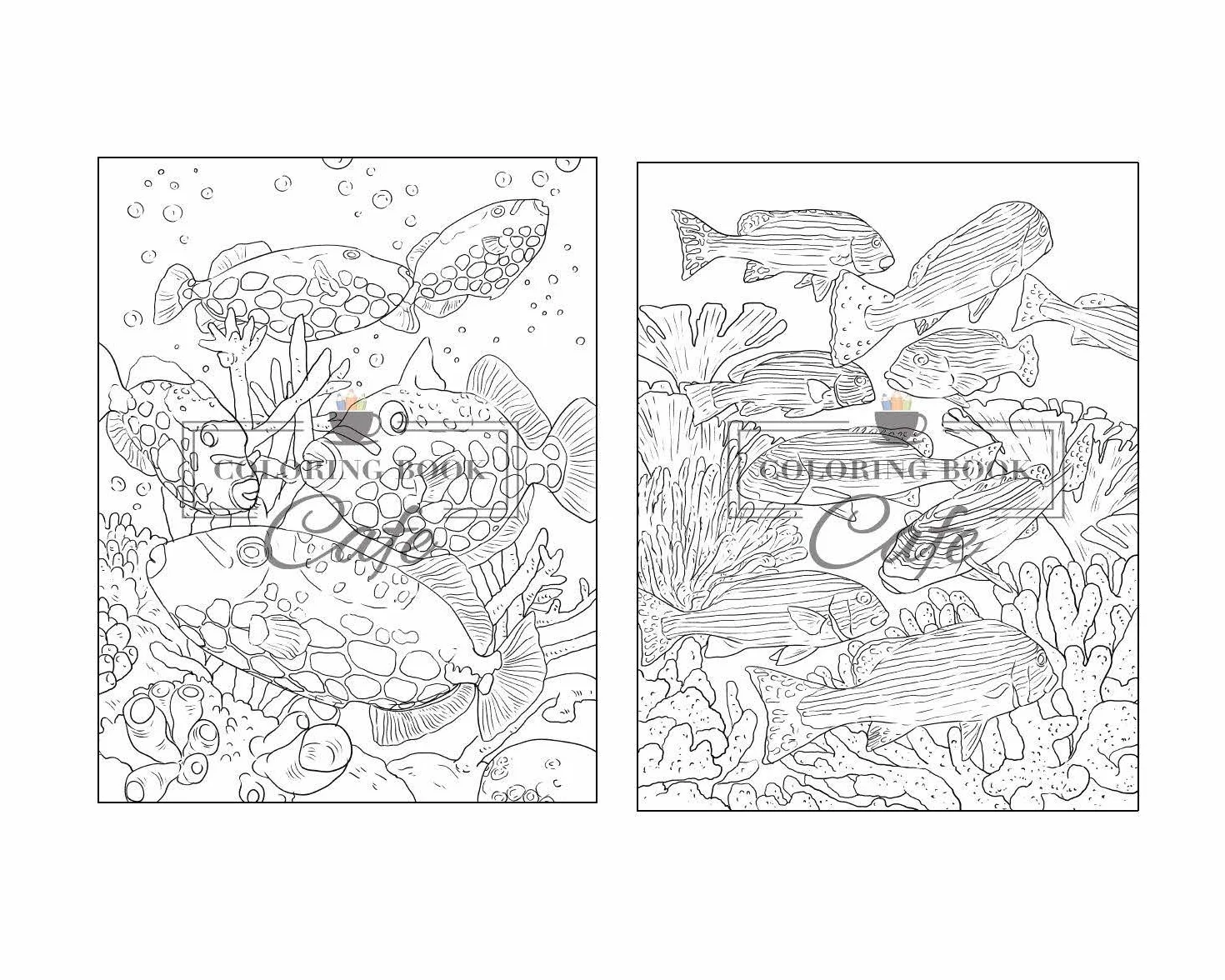 100 Wildlife Scenes: An Adult Coloring Book Featuring 100 Most Beautiful Wildlife Scenes with Animals, Birds and Flowers from Oceans, Jungles, Forests and Savannas