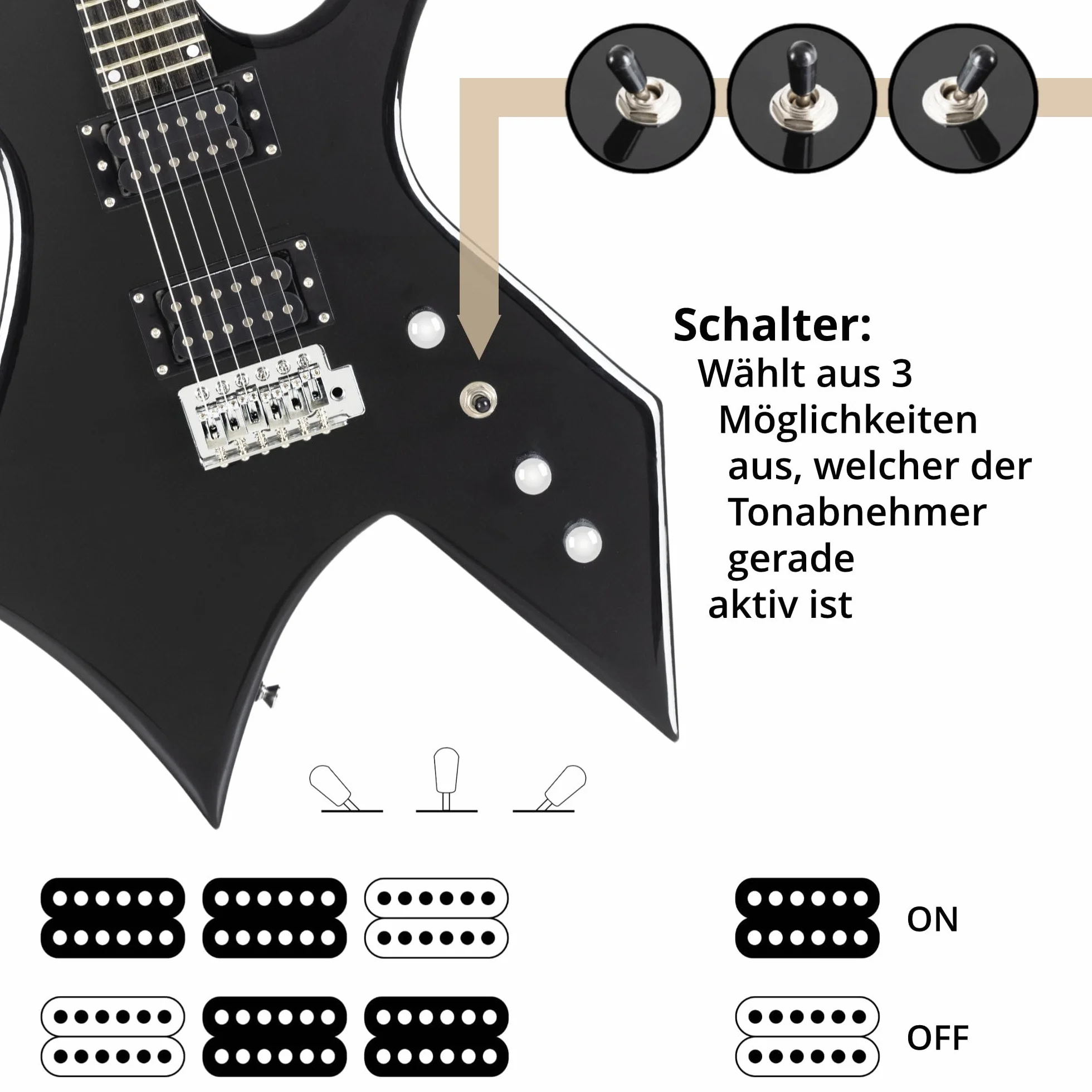 Rocktile Warhead MG-3008 gitara elektryczna