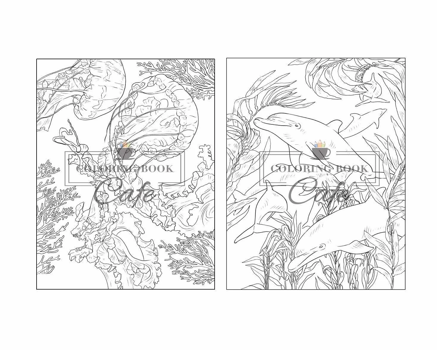 100 Wildlife Scenes: An Adult Coloring Book Featuring 100 Most Beautiful Wildlife Scenes with Animals, Birds and Flowers from Oceans, Jungles, Forests and Savannas