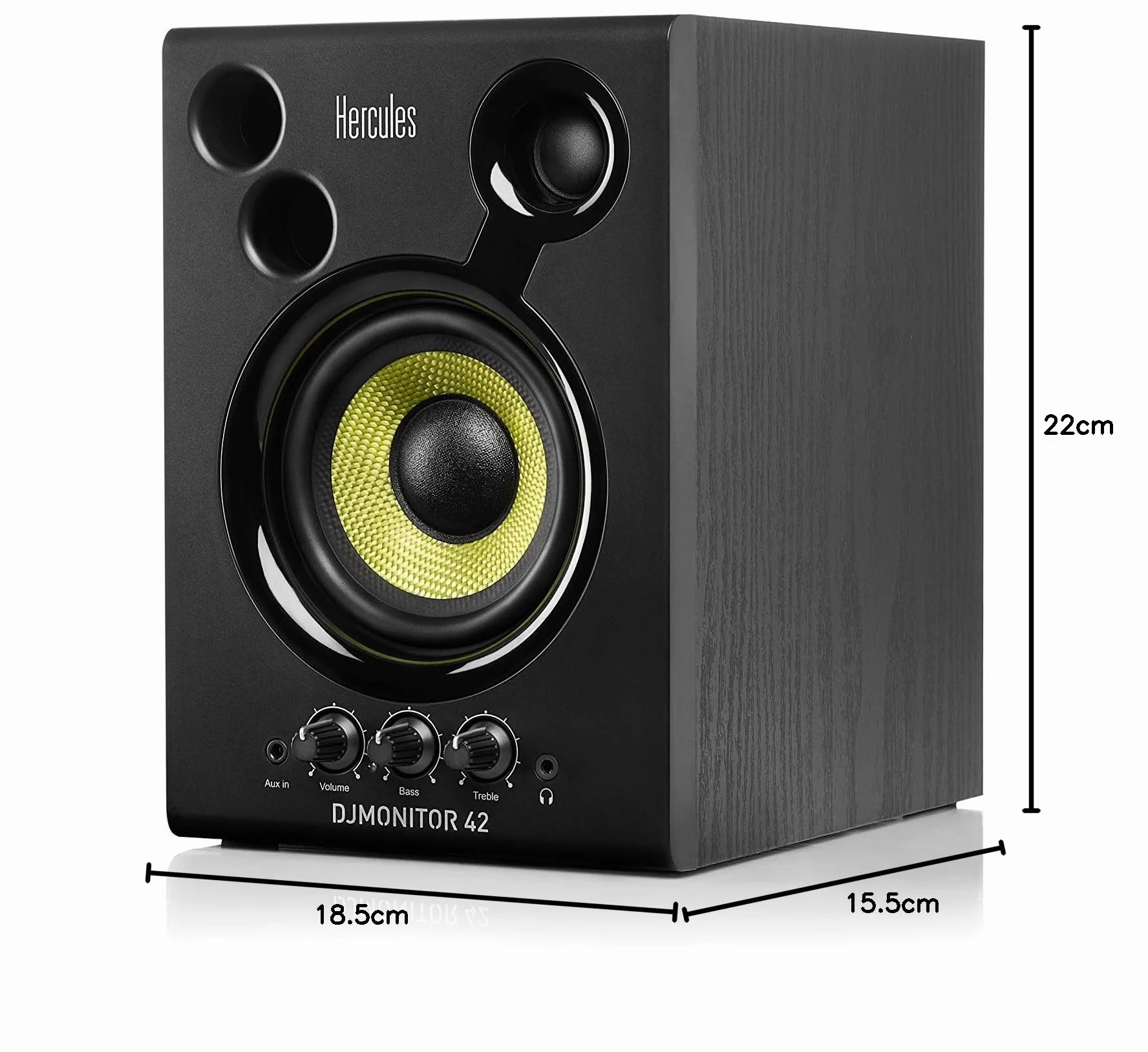 Hercules DJMonitor 42 – Aktywne głośniki DJ 80 W 4-calowy woofer Bass-Reflex