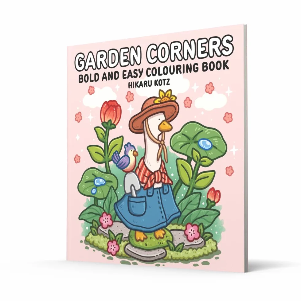 Garden Corners: Bold and Easy Colouring Book for All Ages: Cosy Colouring Pages Packed with Natural Beauty [Sunday Times Bestselling Author]