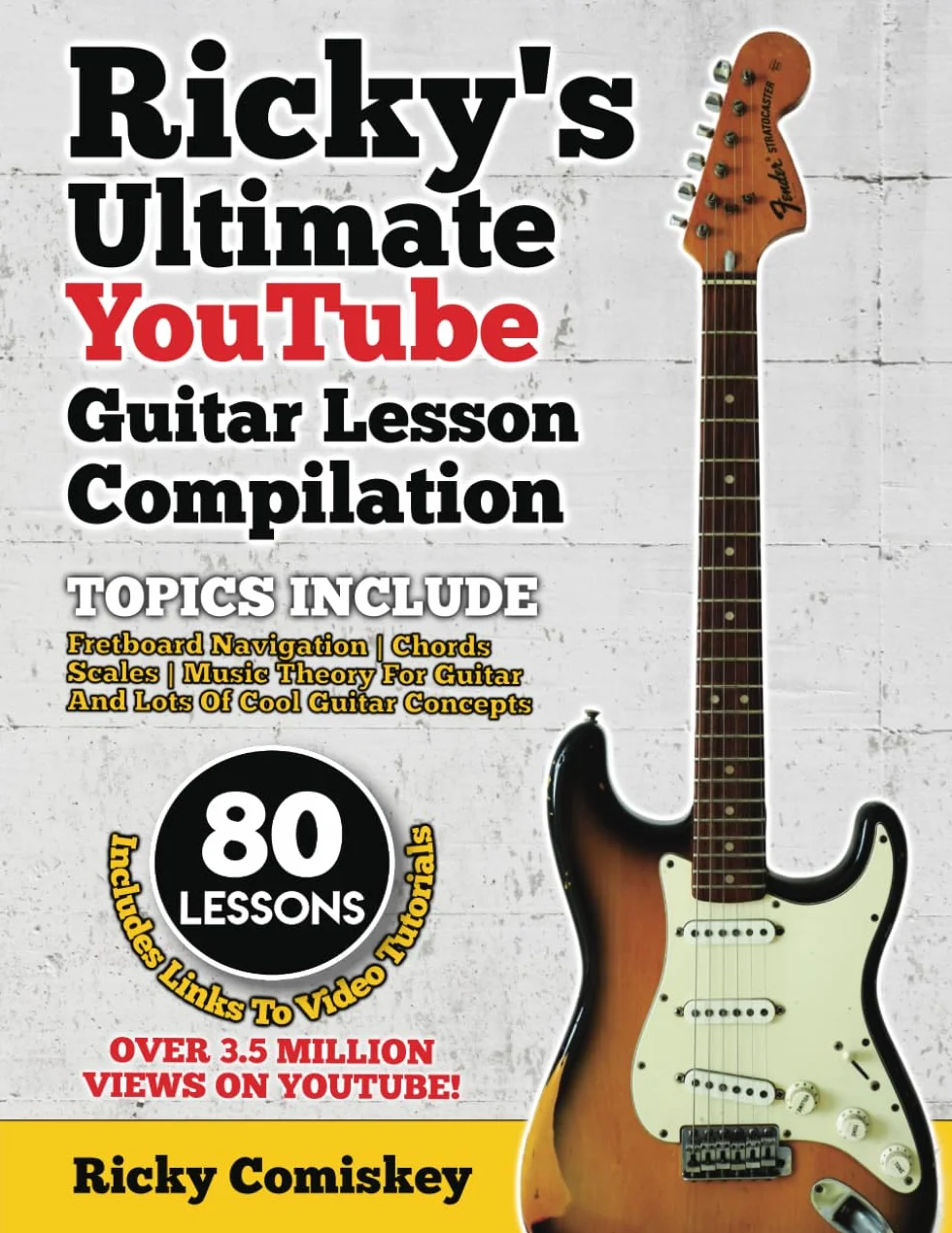 Ricky's Ultimate YouTube Guitar Lesson Compilation: 80 Lessons With Links To Video Tutorials