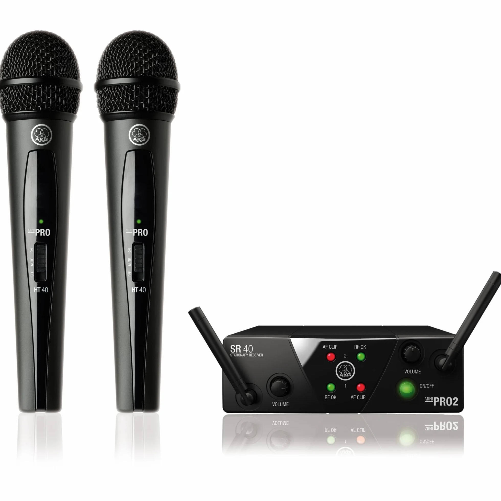 AKG WMS40 Mini podwójny system wokalny - podwójny mikrofon, ISM/CH70