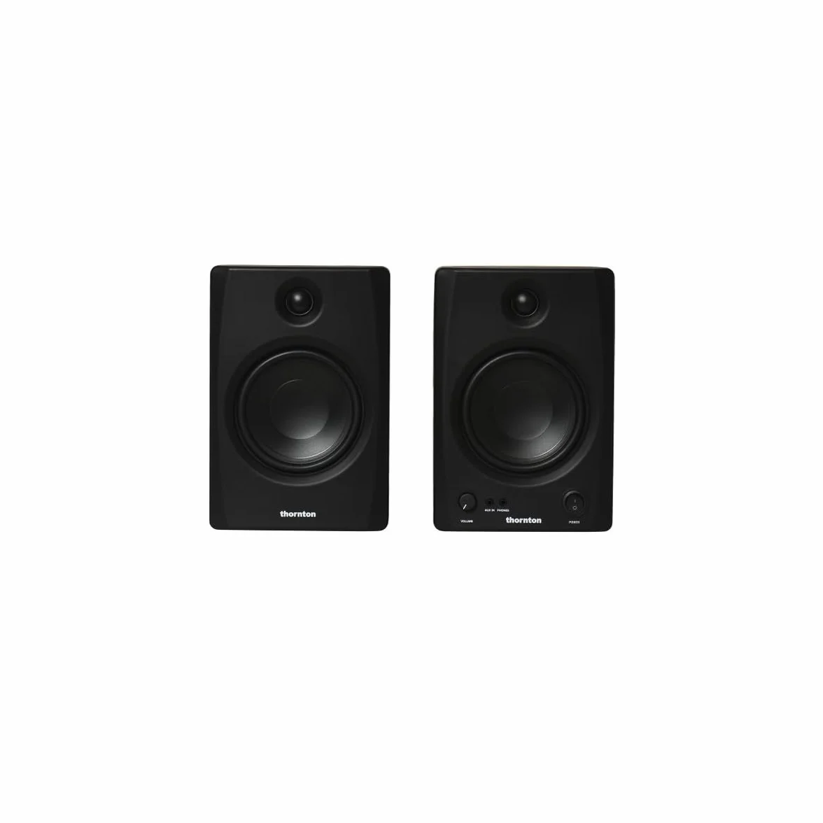Thornton Pure 50 aktywnych monitorów studyjnych (para) – 60 W klasa D, symetryczne/niezrównoważone wejścia, wyjście słuchawkowe, tuning akustyczny i BT