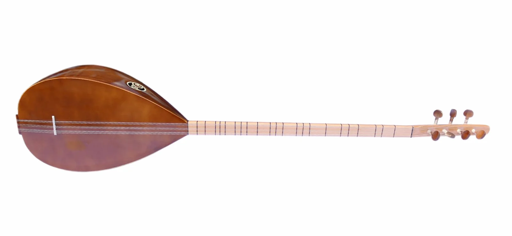 Turecka wysokiej jakości baglama morwy z długim dekoltem Saz ASL-111 | Strunowy instrument muzyczny Baglama Saz