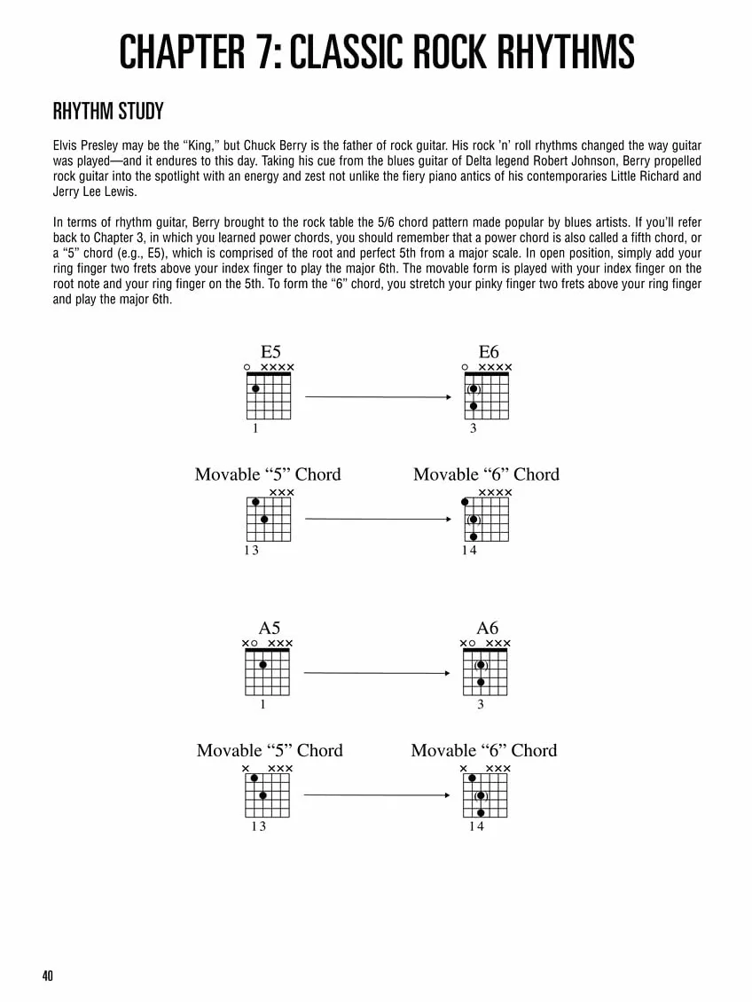 Rock Guitar Method Learn Rhythm and Lead Guitar Step-By-Step Lessons with 70 Rock Songs, Riffs, Chords, and Techniques Includes Online Audio for Play-Along and Practice: Book/Online Audio