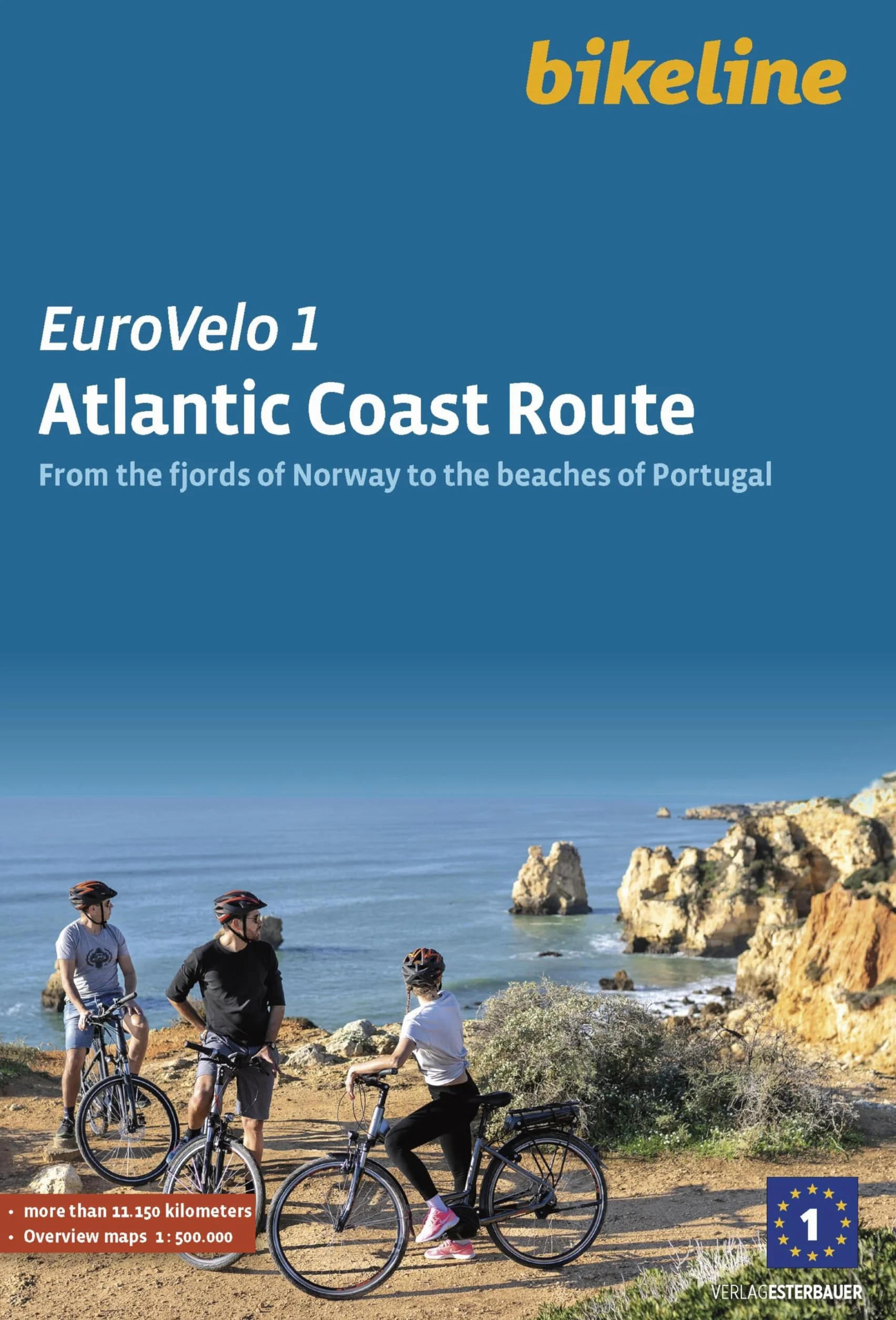 Atlantic Coast Route: From the fjords of Norway to the beaches of Portugal, 11.150 km, 1:500.000