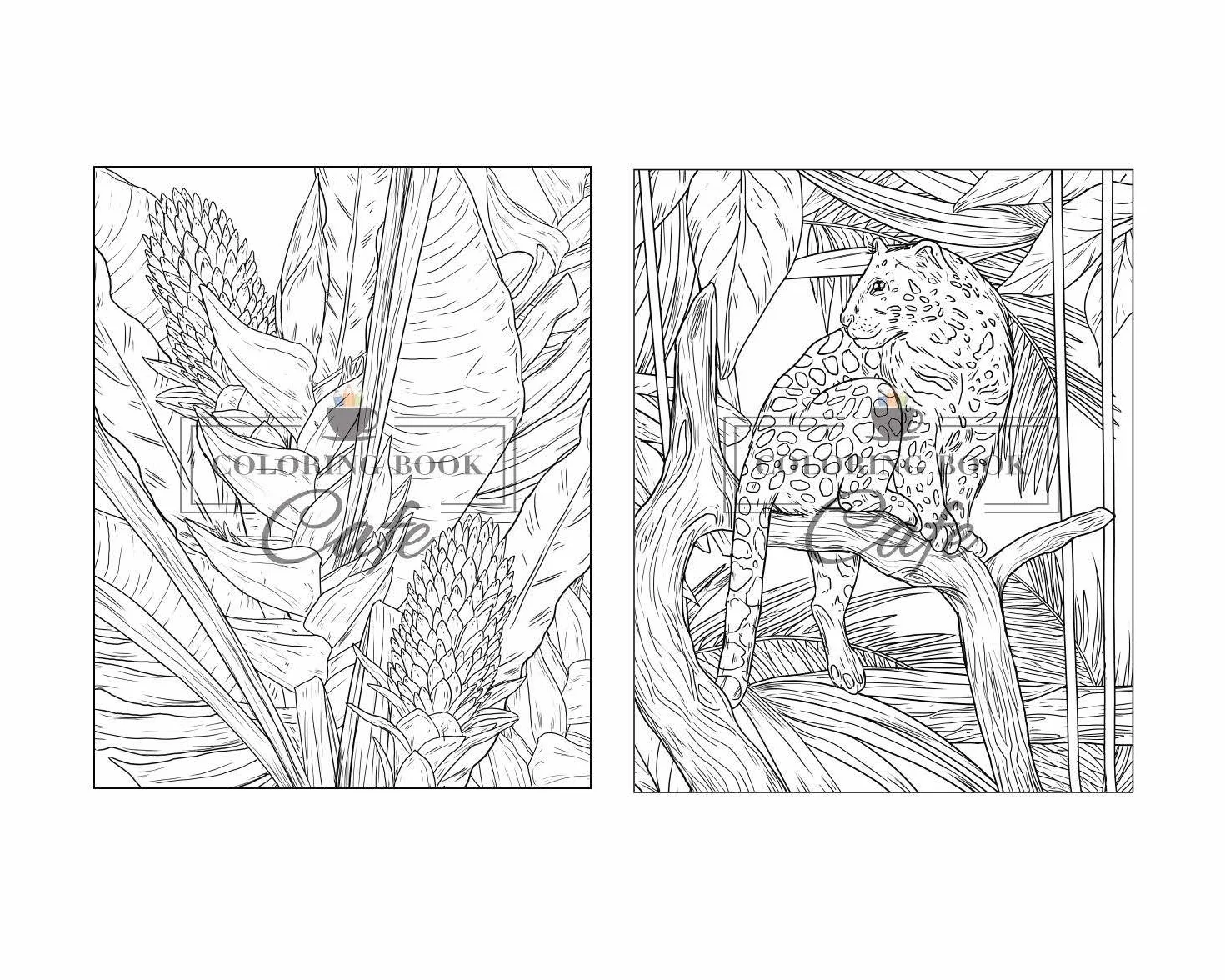 100 Wildlife Scenes: An Adult Coloring Book Featuring 100 Most Beautiful Wildlife Scenes with Animals, Birds and Flowers from Oceans, Jungles, Forests and Savannas