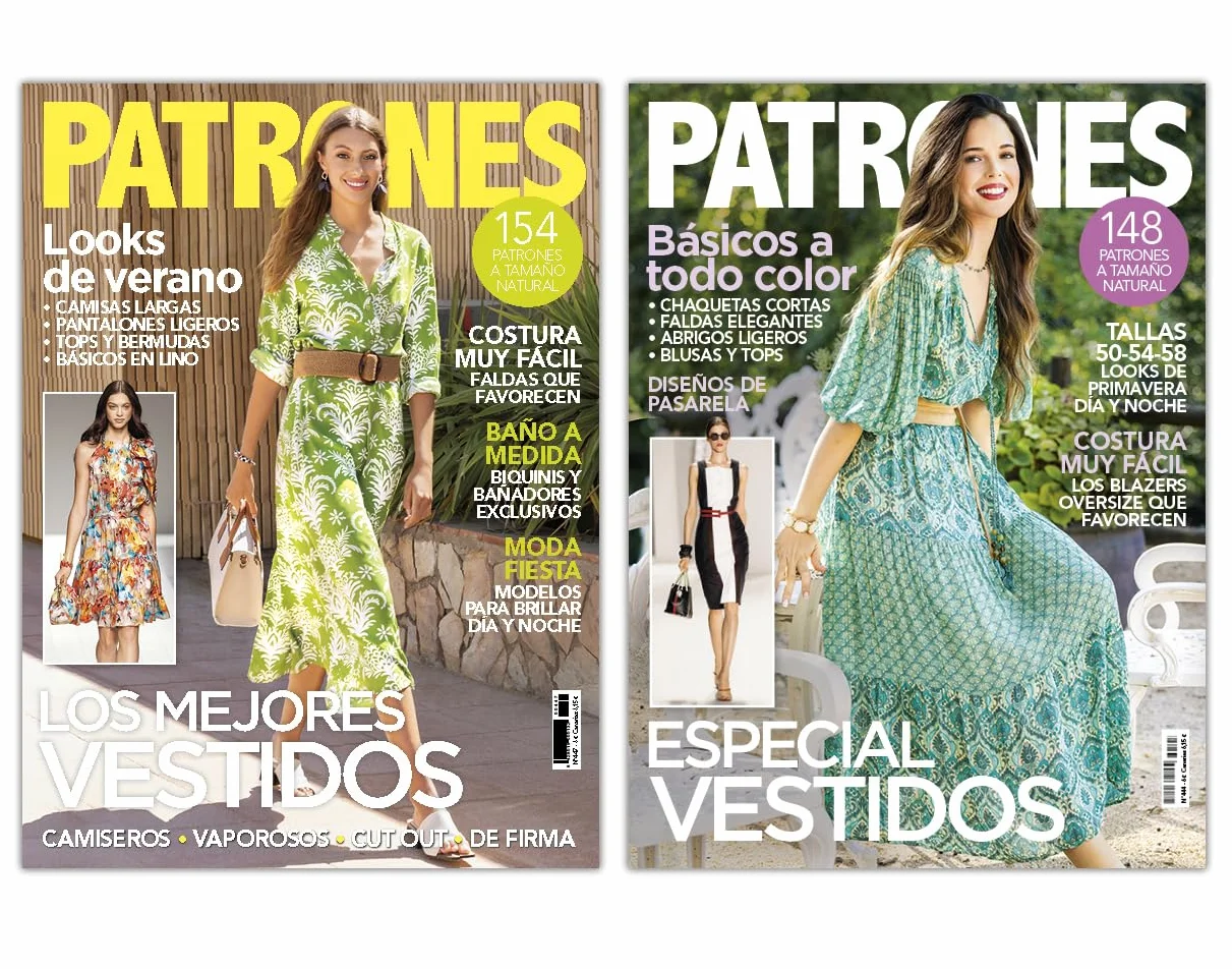 Pack selección vestidos primavera/verano: 2 revistas de Patrones