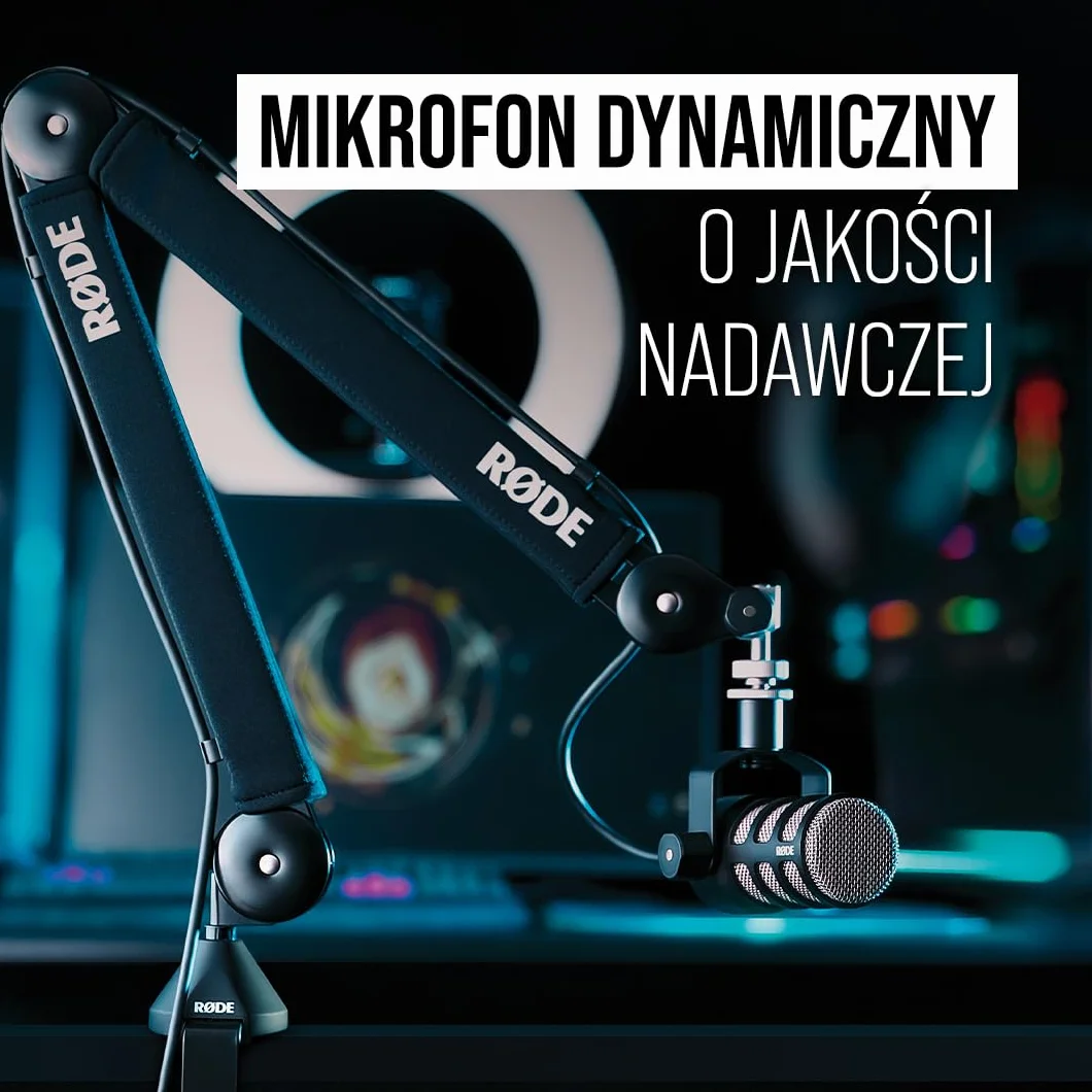 RØDE RØDE Podmic Mikrofon Dynamiczny, Czarny, L