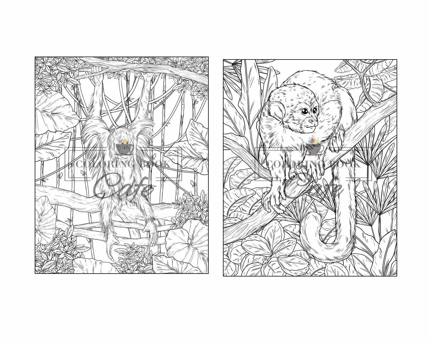 100 Wildlife Scenes: An Adult Coloring Book Featuring 100 Most Beautiful Wildlife Scenes with Animals, Birds and Flowers from Oceans, Jungles, Forests and Savannas
