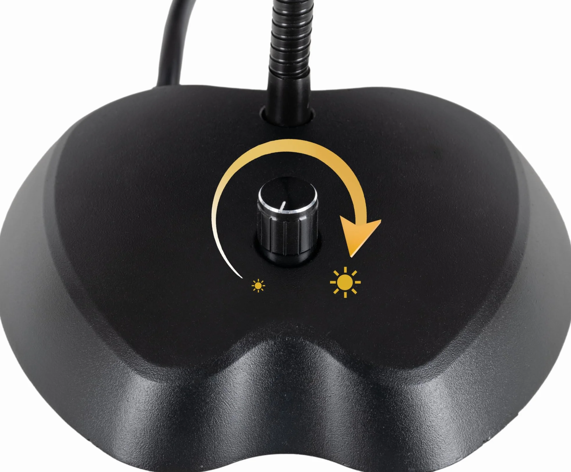 Classic Cantabile 12220 przyciemniana lampa fortepianowa, biała, 36 jasnych diod LED, długość 38 cm, zintegrowane złącze ładowania USB do smartfona lub tabletu, kolor czarny