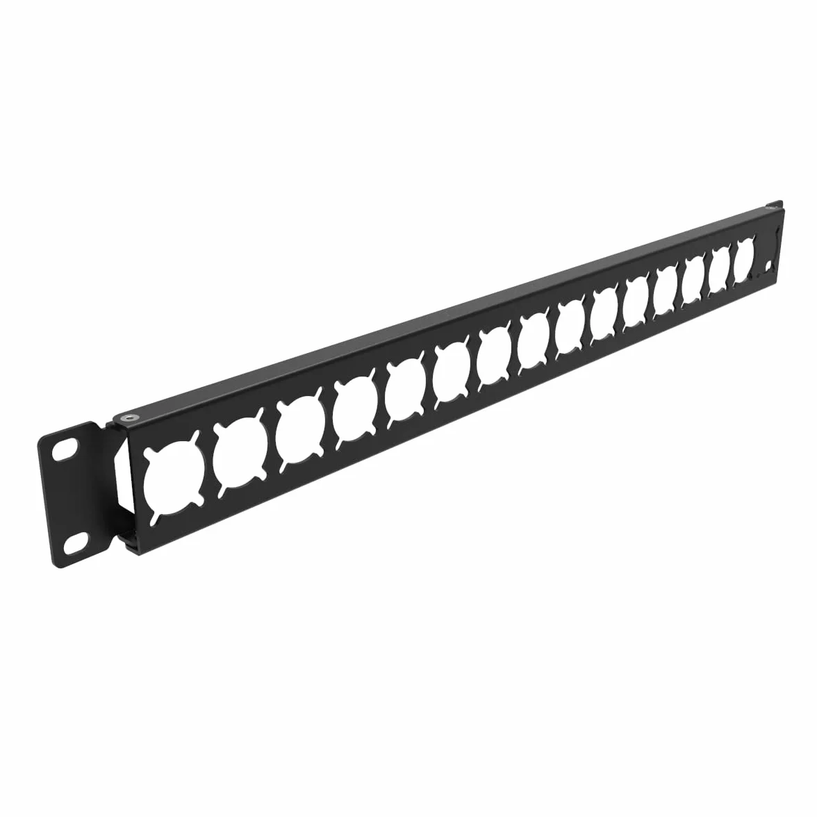 1U panel do montażu na zawiasach XLR, HDMI, panel do montażu w szafie, z 16 wykrojnikami serii D, do obudowy audio 19 cali, serwera, sprzętu komputerowego, studia (1U16D)