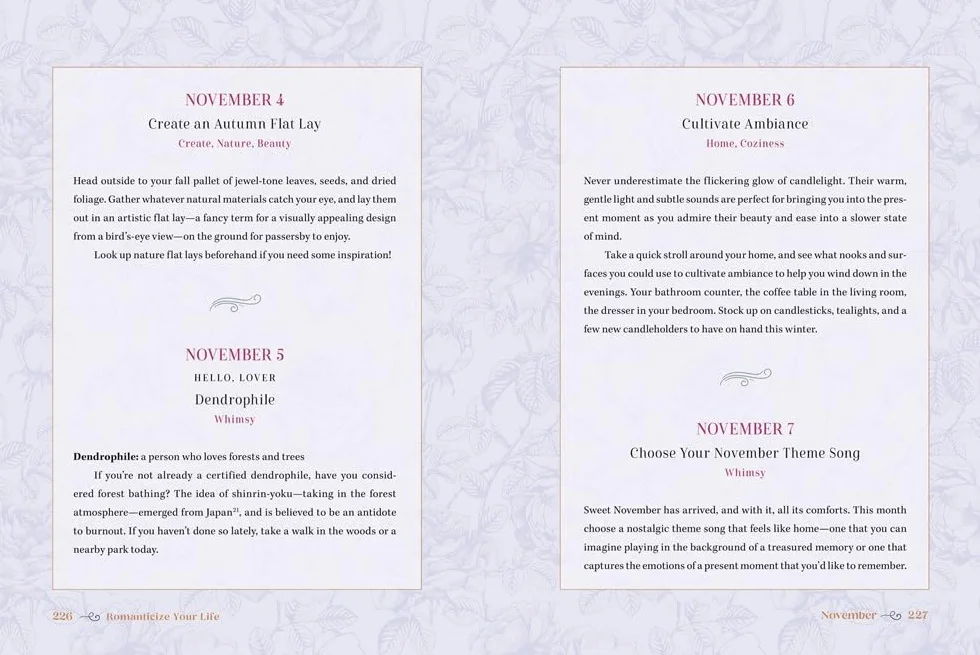 Romanticize Your Life: 365 Simple Ways to Embrace the Beauty of Every Day (a Self-Care Guide to Greater Contentment, Inspiration, Purpose, Affirmation, and Personal Growth)