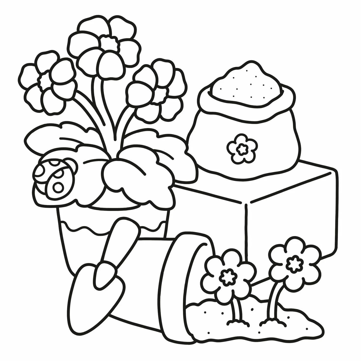 Garden Corners: Bold and Easy Colouring Book for All Ages: Cosy Colouring Pages Packed with Natural Beauty [Sunday Times Bestselling Author]