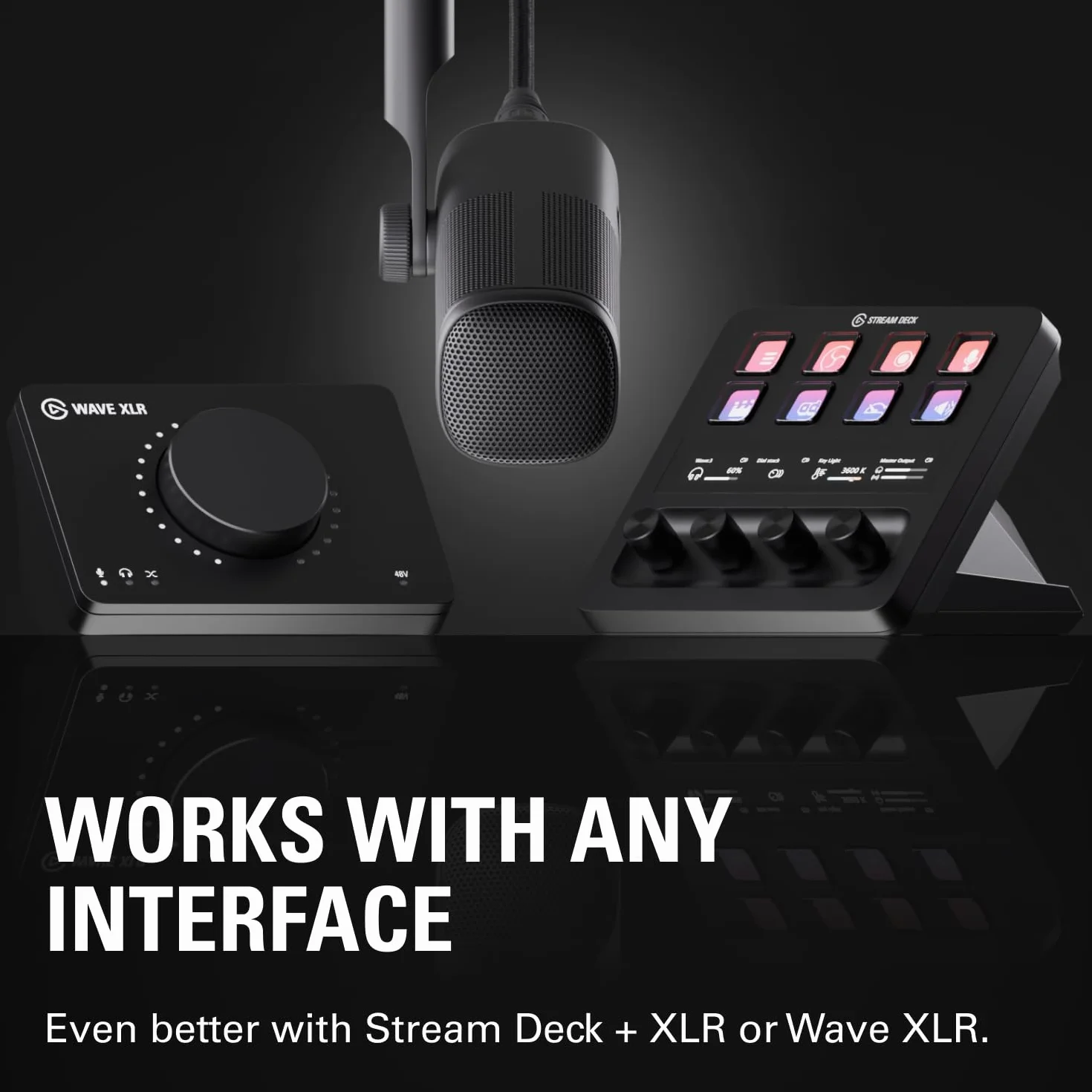 Elgato Wave DX - dynamiczny mikrofon XLR, wzór kardioidalny, eliminacja zakłóceń, optymalizacja pod kątem mowy, podcasty, transmisje, wzmacniacz sygnału nie jest wymagany, dowolny interfejs, Mac, PC
