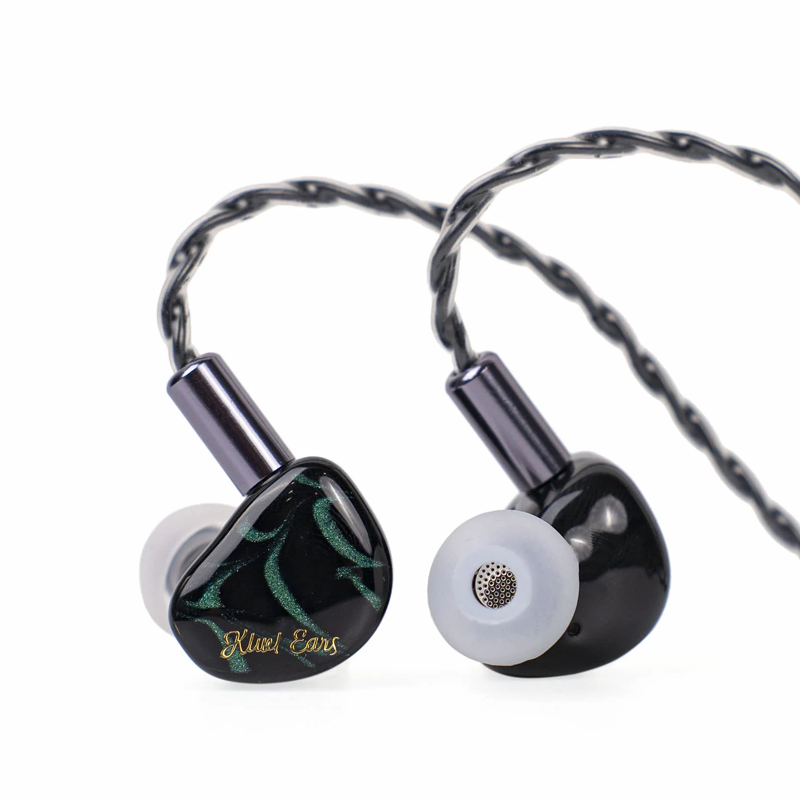 Linsoul Kiwi Ears Cadenza 10 mm berylowy przetwornik dynamiczny IEM drukowany w 3D z odłączaną wymienną wtyczką 0,78 2-pinowym kablem IEM 3,5 mm dla muzyków i audiofilów(Zielony)