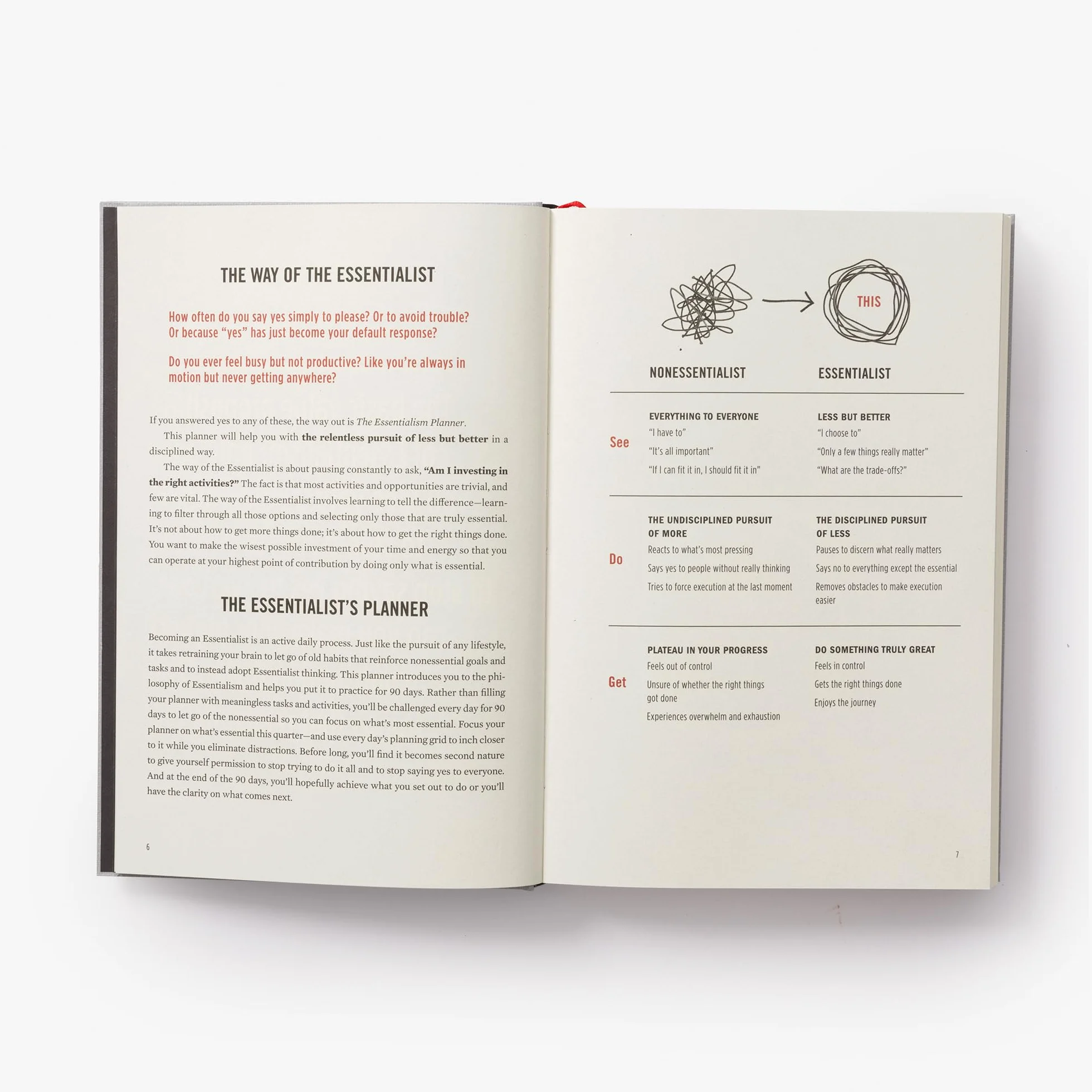 The Essentialism Planner: A 90-Day Guide to Accomplishing More by Doing Less